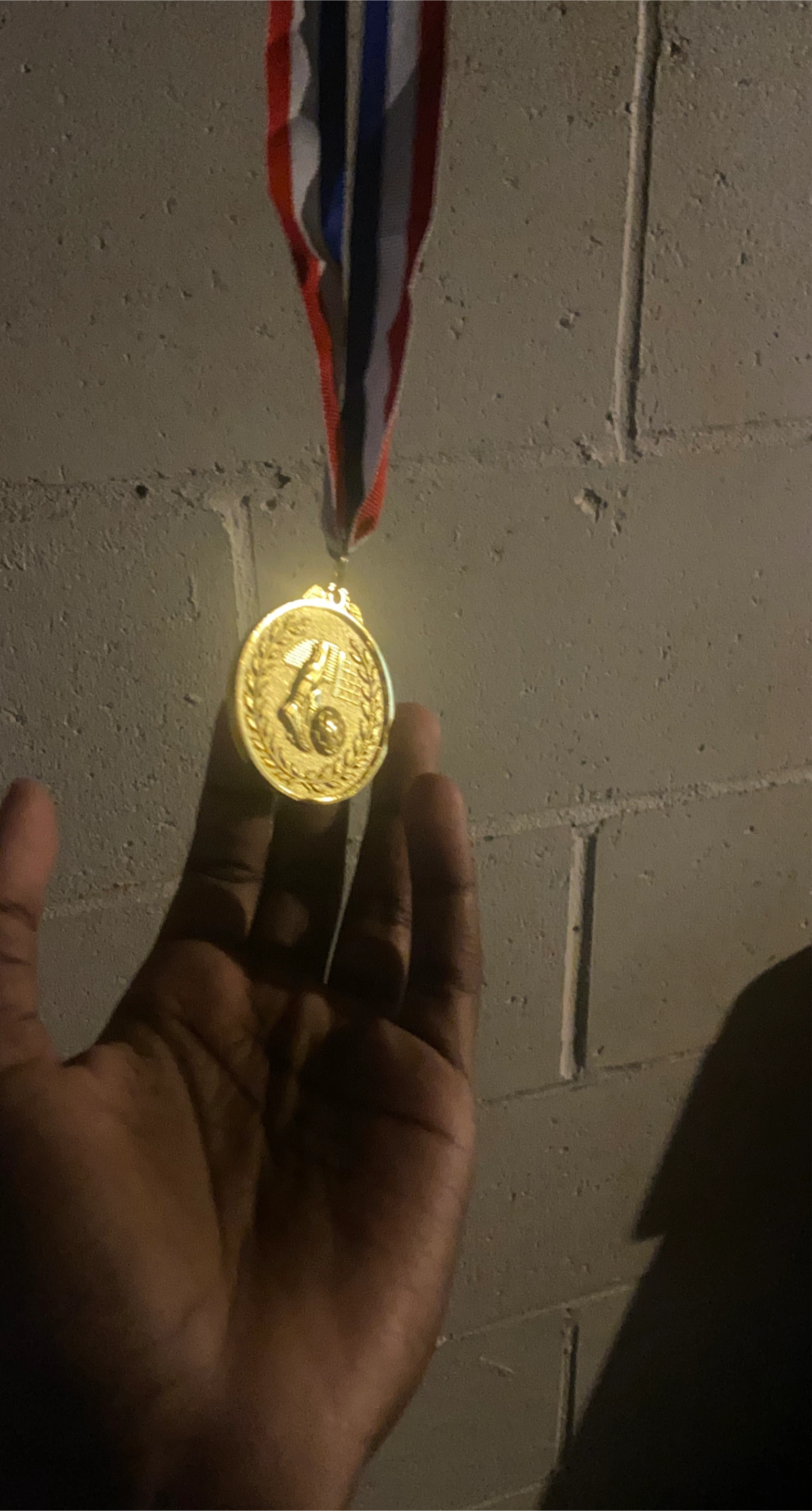 Gold Medal with Soccer Design