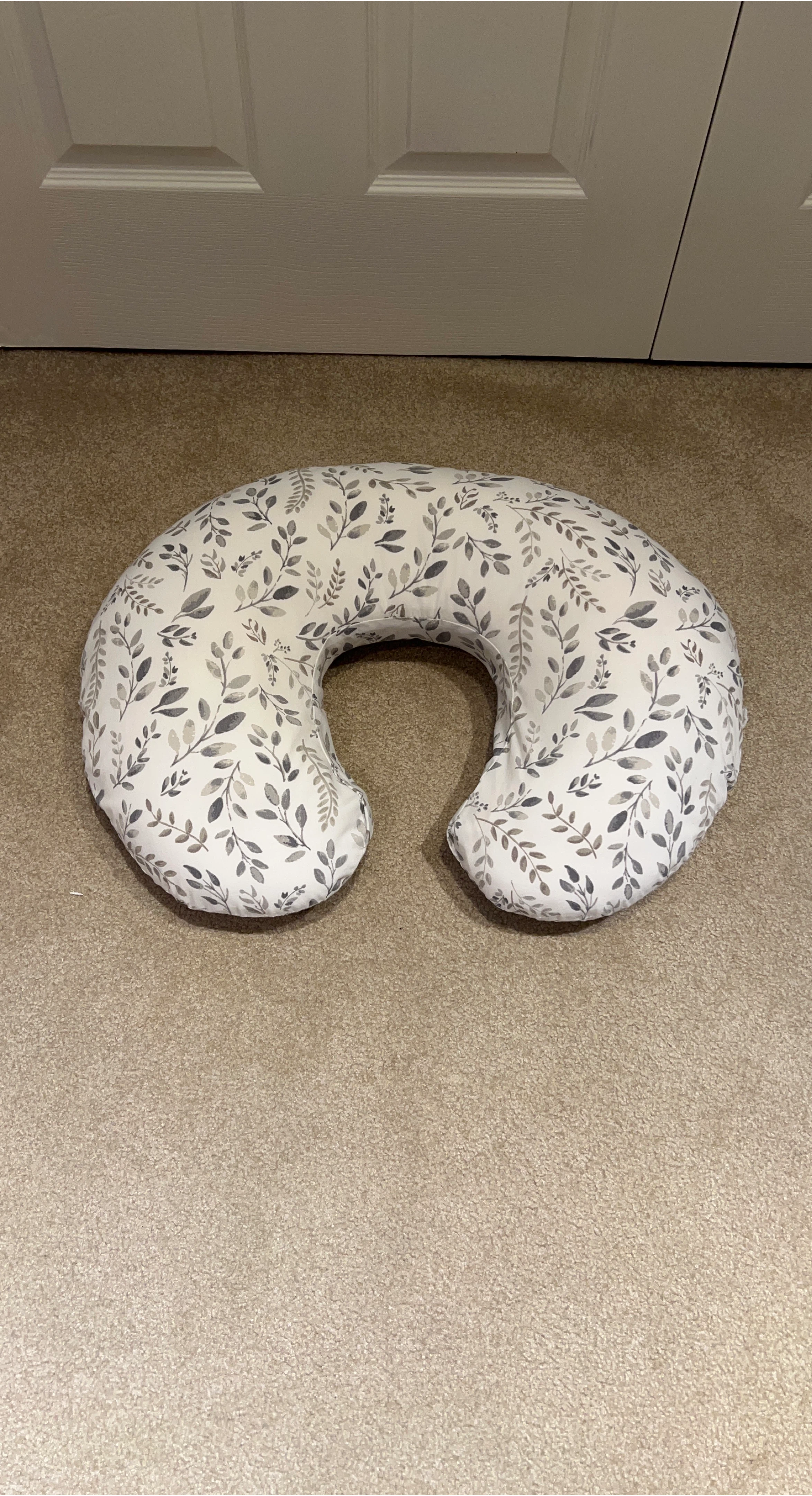 Boppy Nursing Pillow with Leaf Pattern