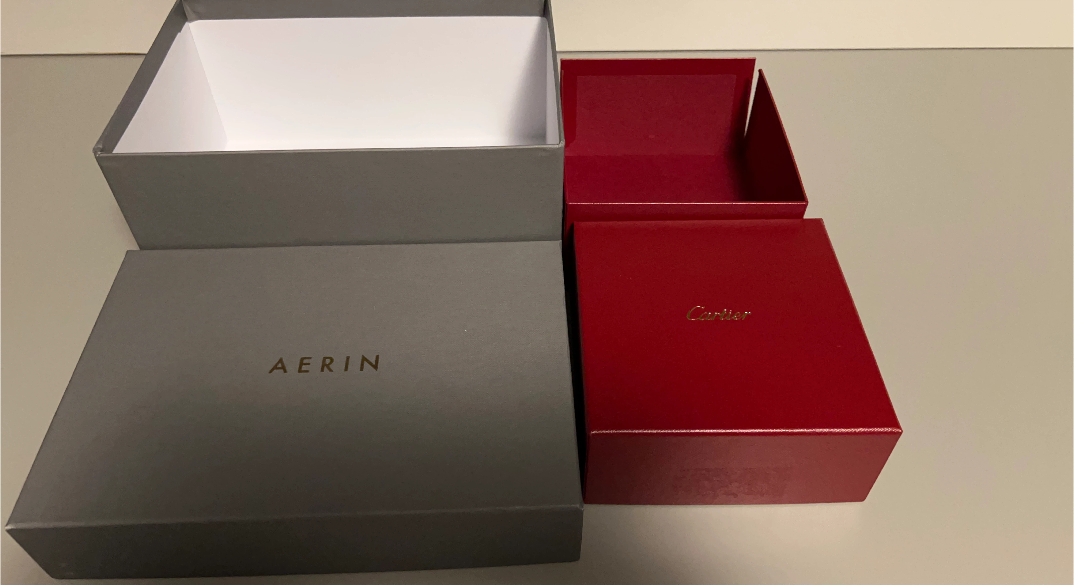 Aerin & Cartier Gift Boxes