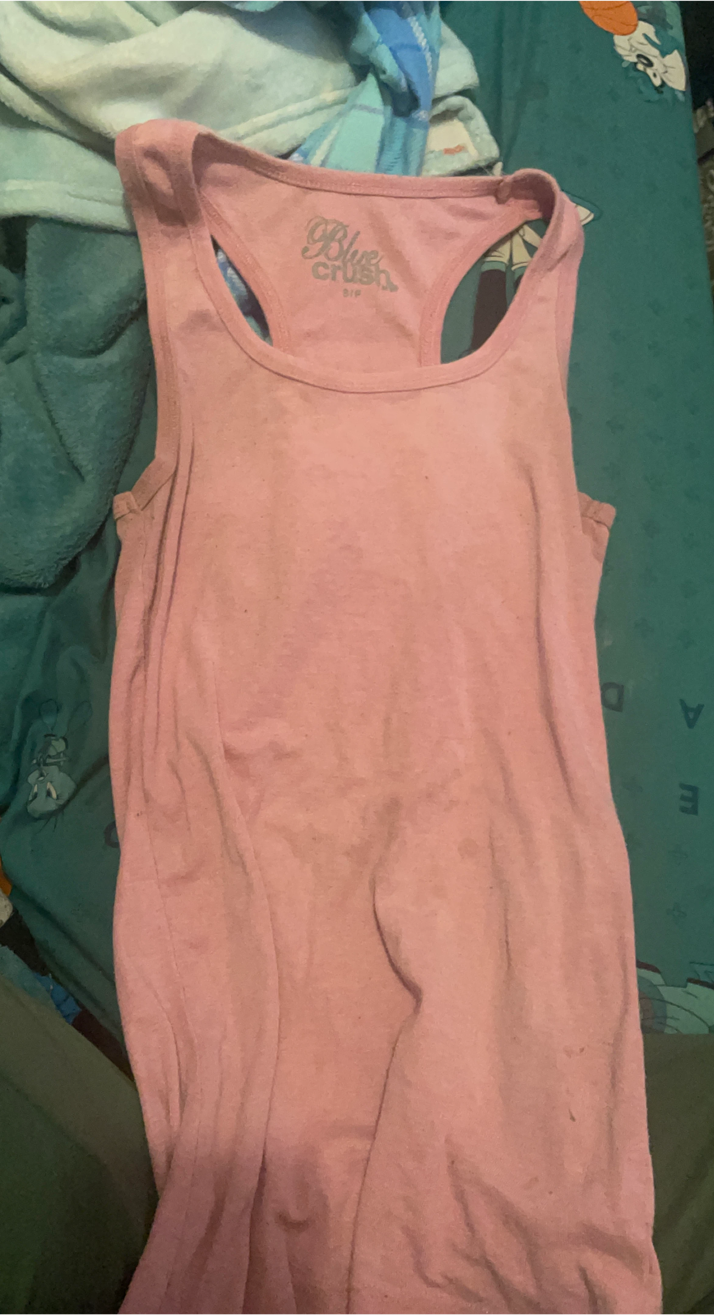 Pink Blue Crush Tank Top