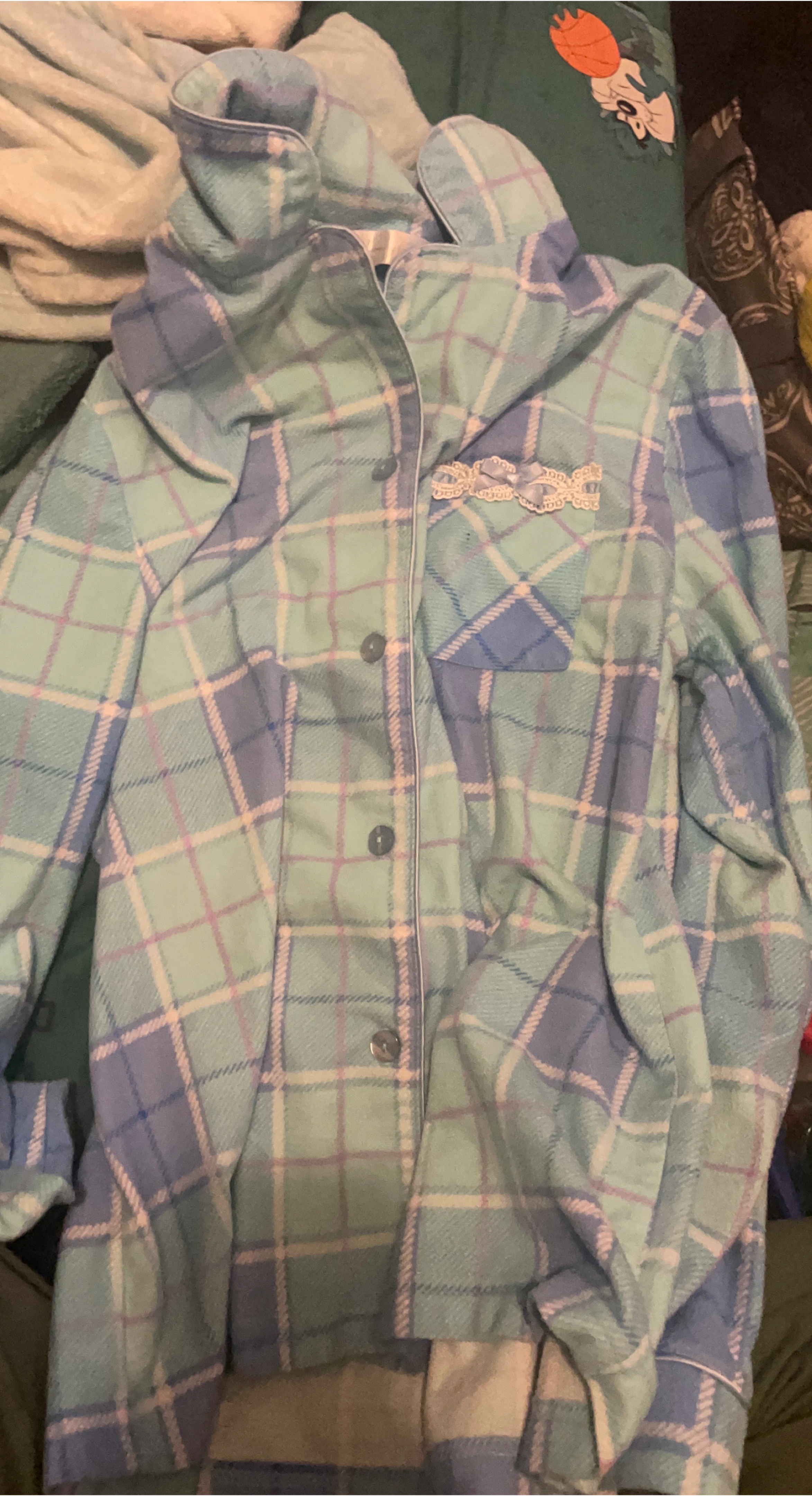 Plaid Flannel Pajama Shirt