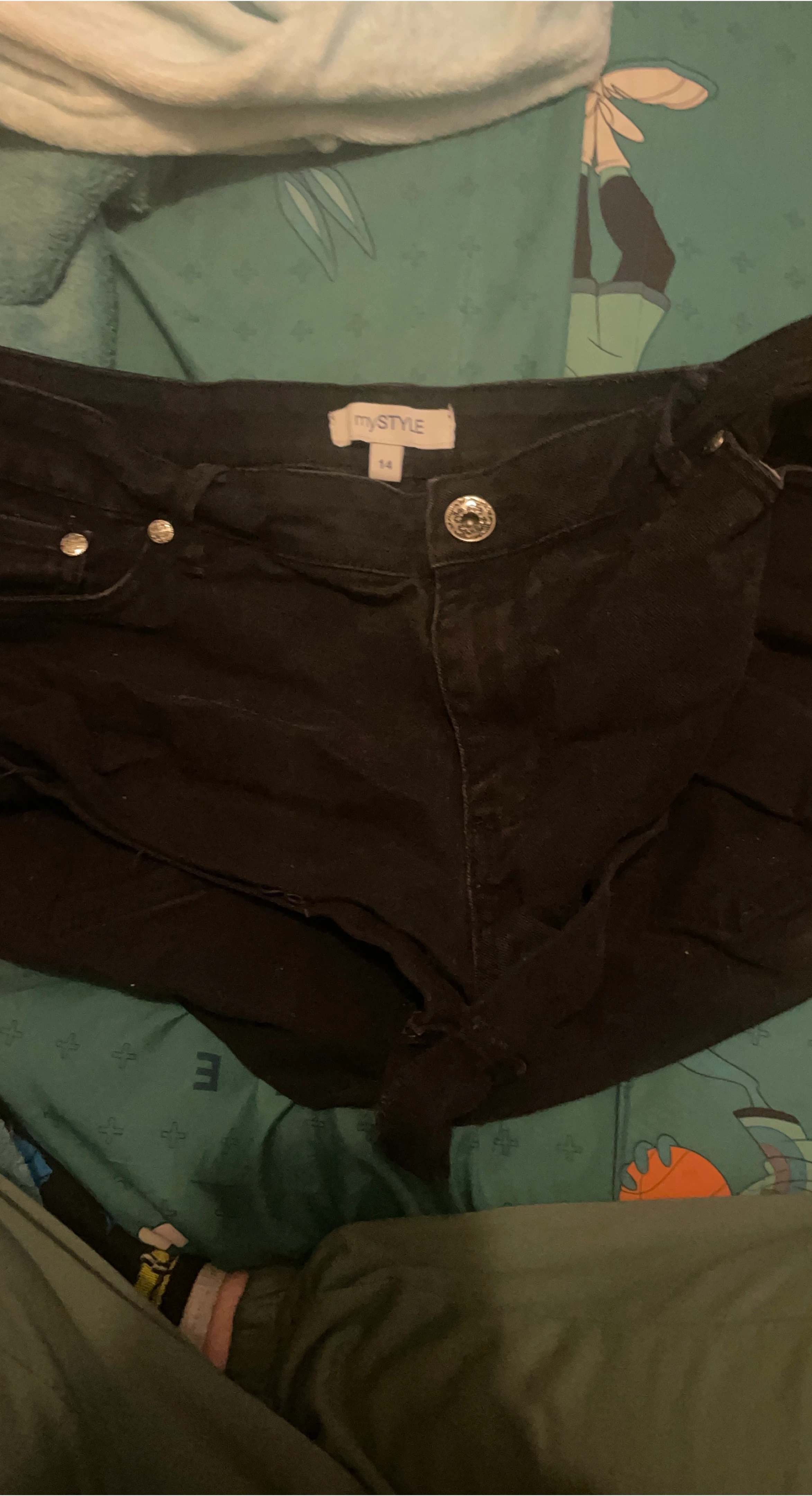 mySTYLE Black Denim Shorts