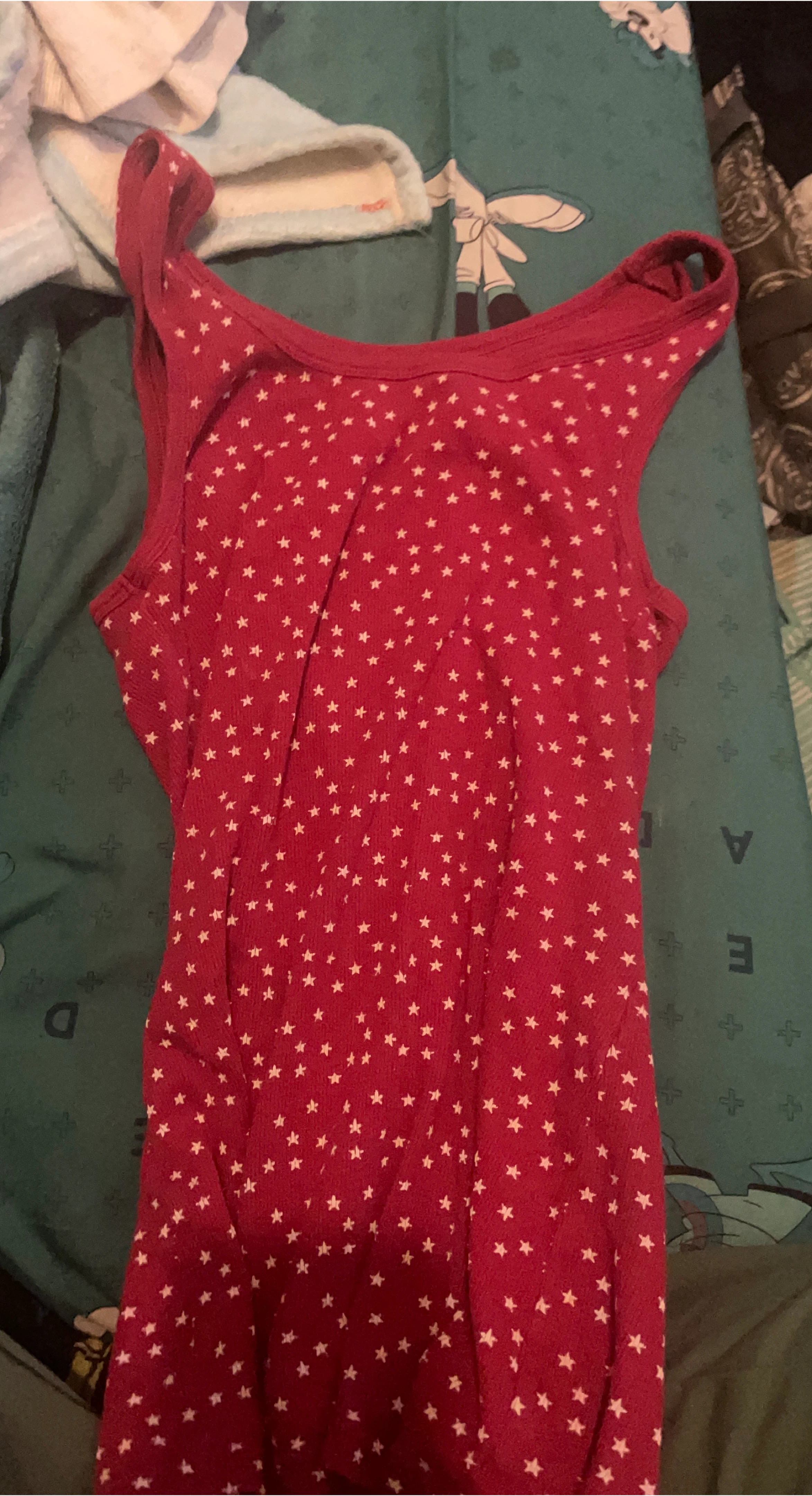 Children's Red Star Print Tank Top