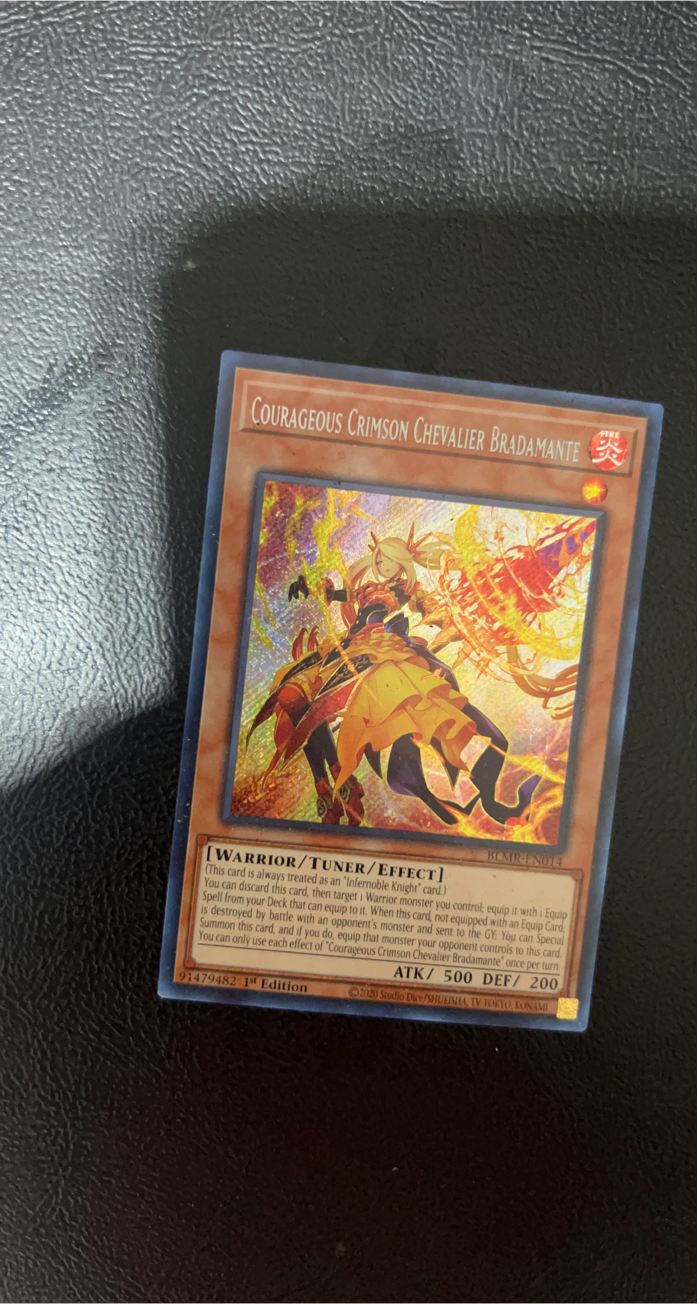 Courageous Crimson Chevalier Bradamante Yu-Gi-Oh! Card