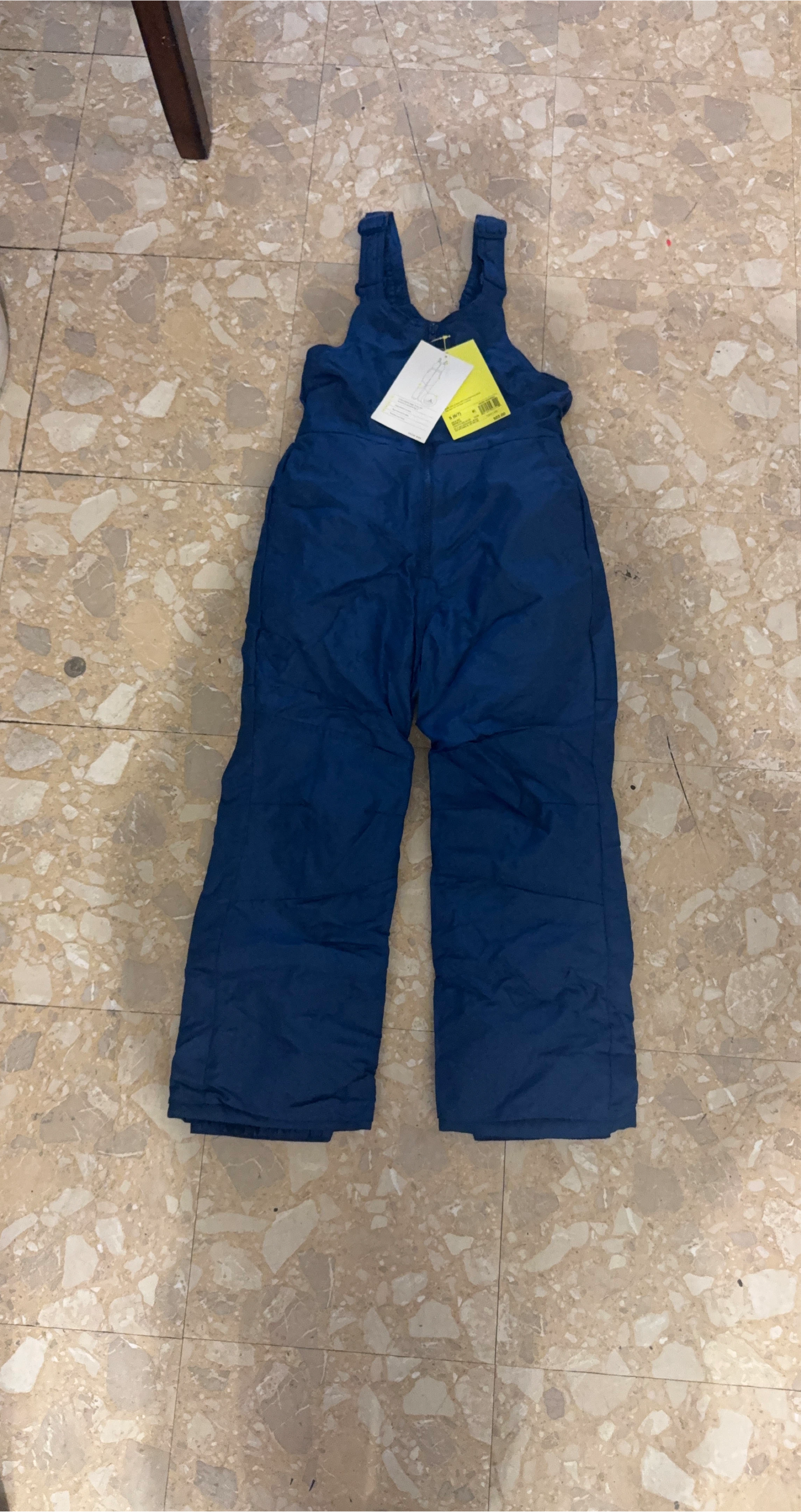 Cat & Jack Blue Snow Bib Overalls - Size S (6-7)