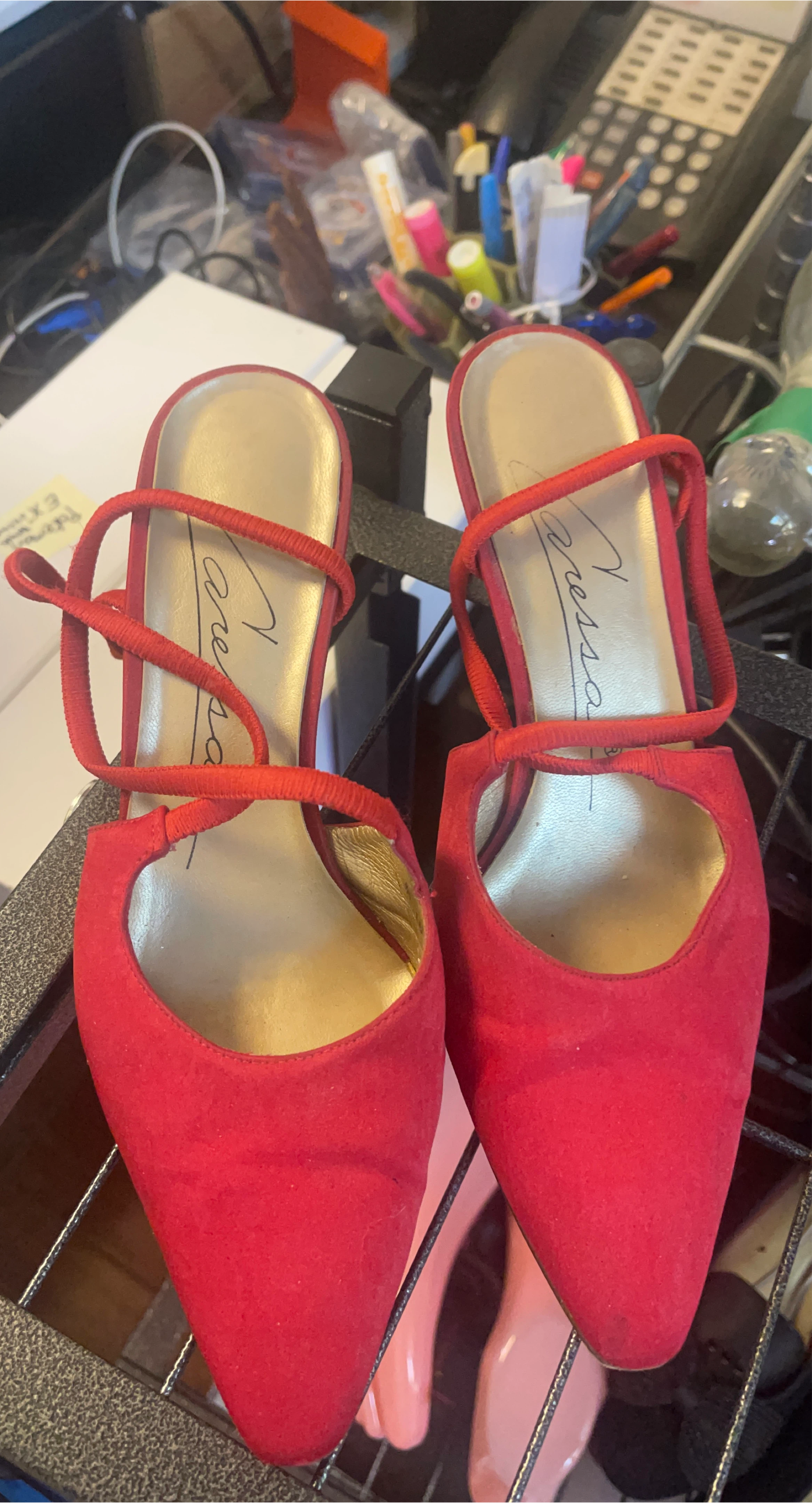 Red Dress Shoes by caressa  Size 7