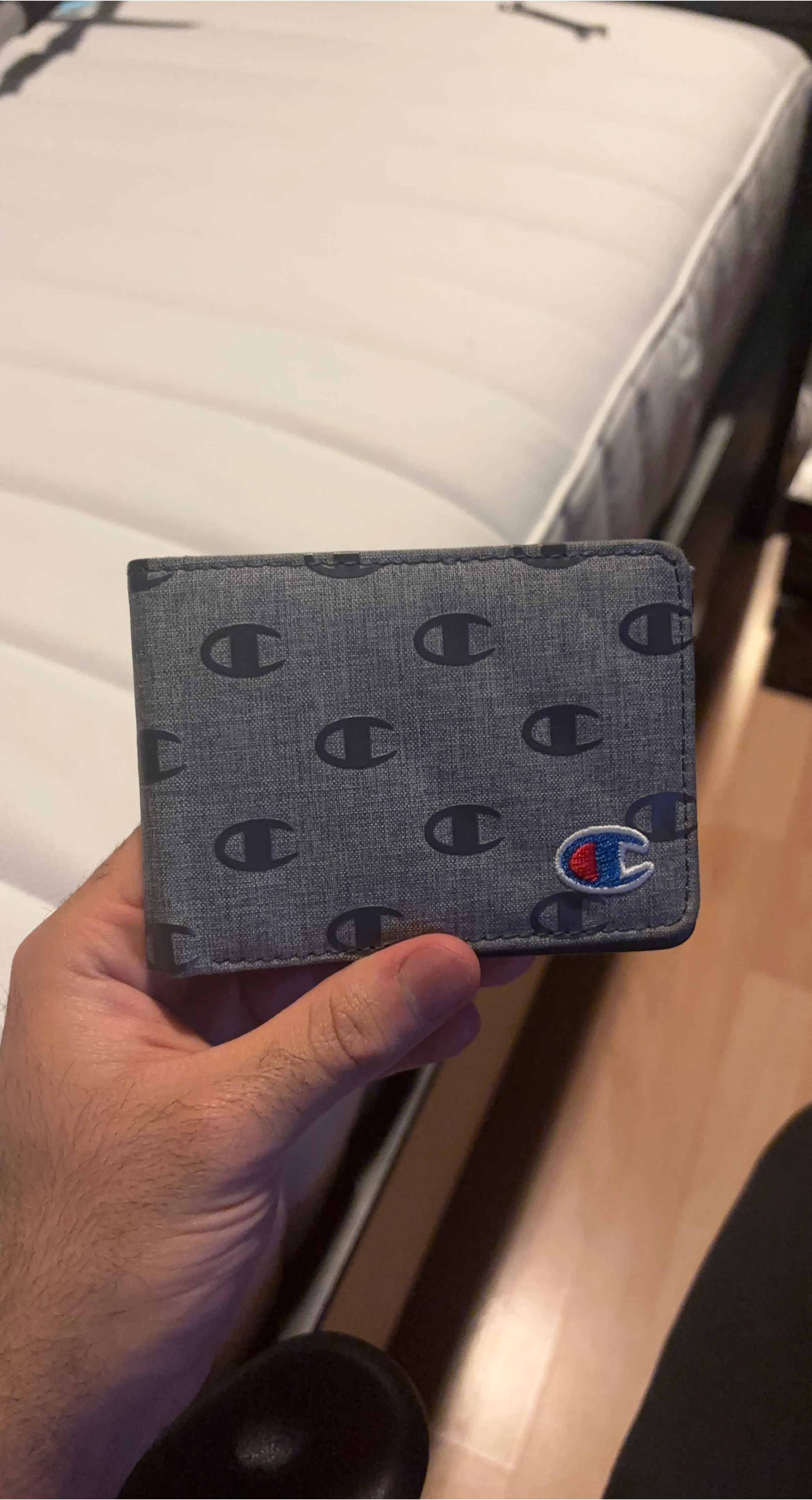 Champion Wallet - Grey All-Over Logo