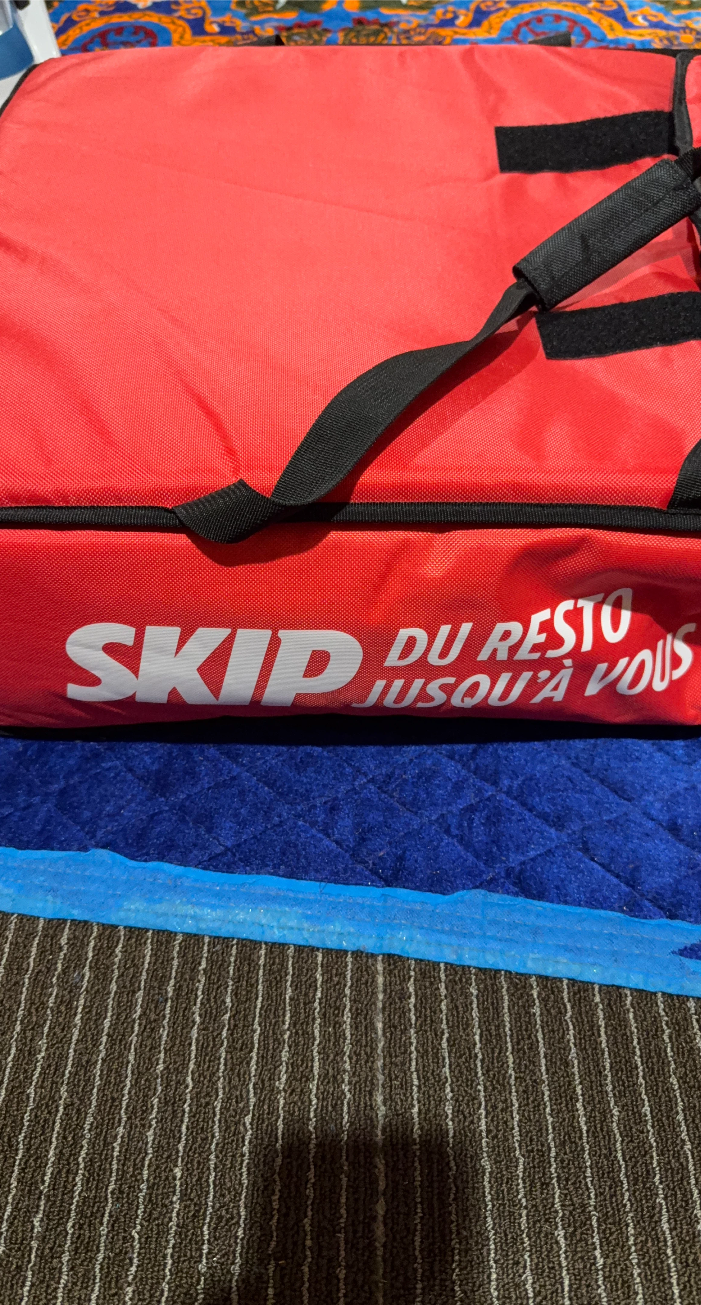 SkipTheDishes insulated delivery bag