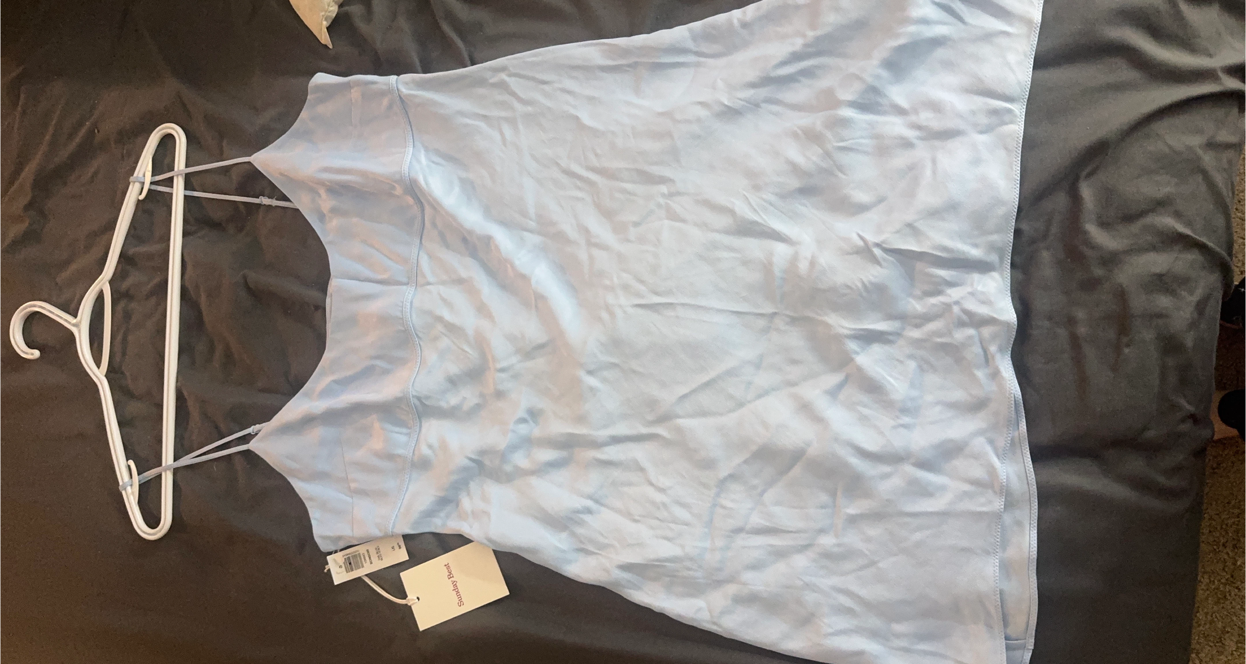 Sunday Best Bonsoir Slip Dress - Sail Blue