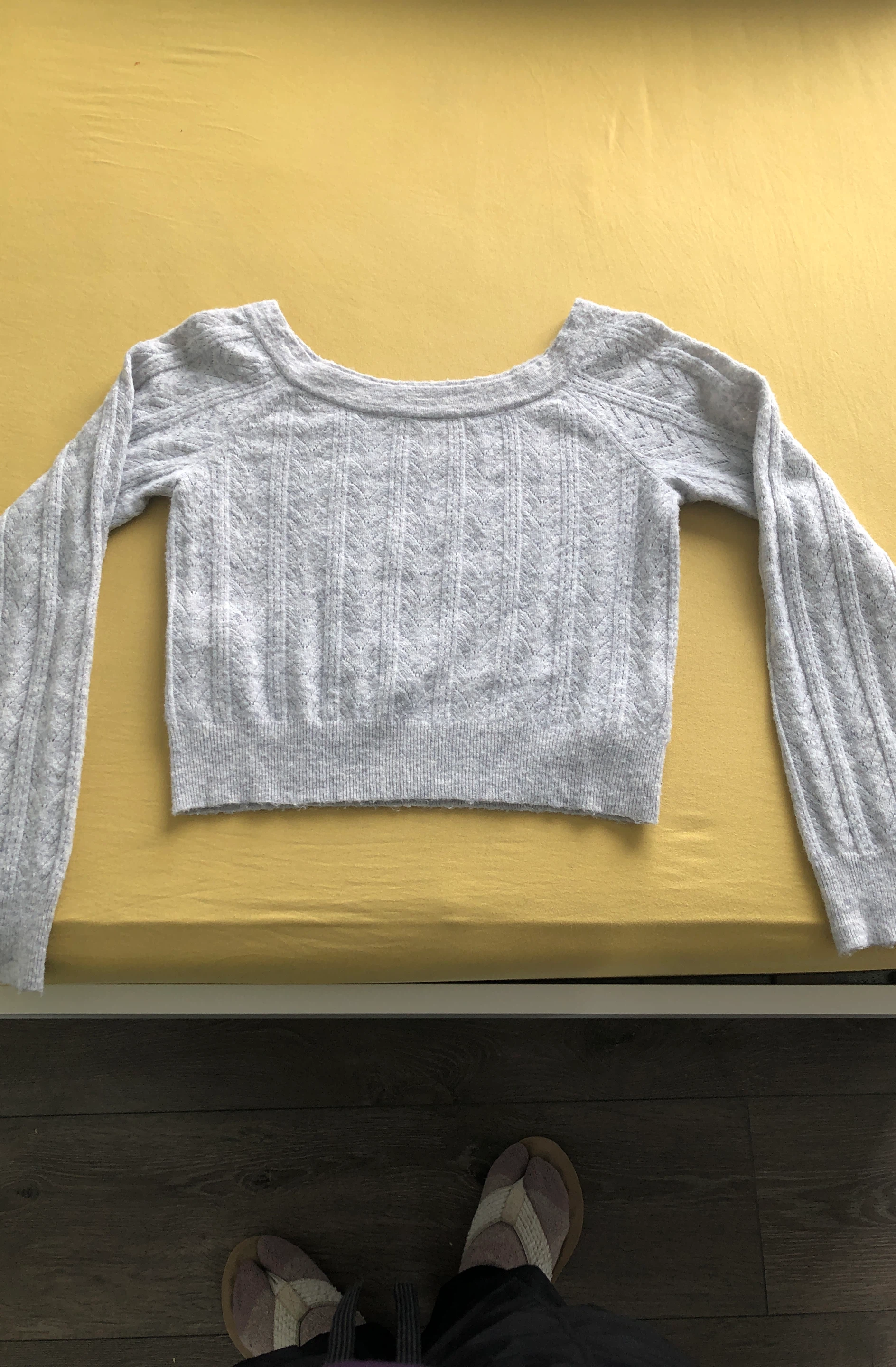 Jessica Simpson Grey Knit Sweater - Large