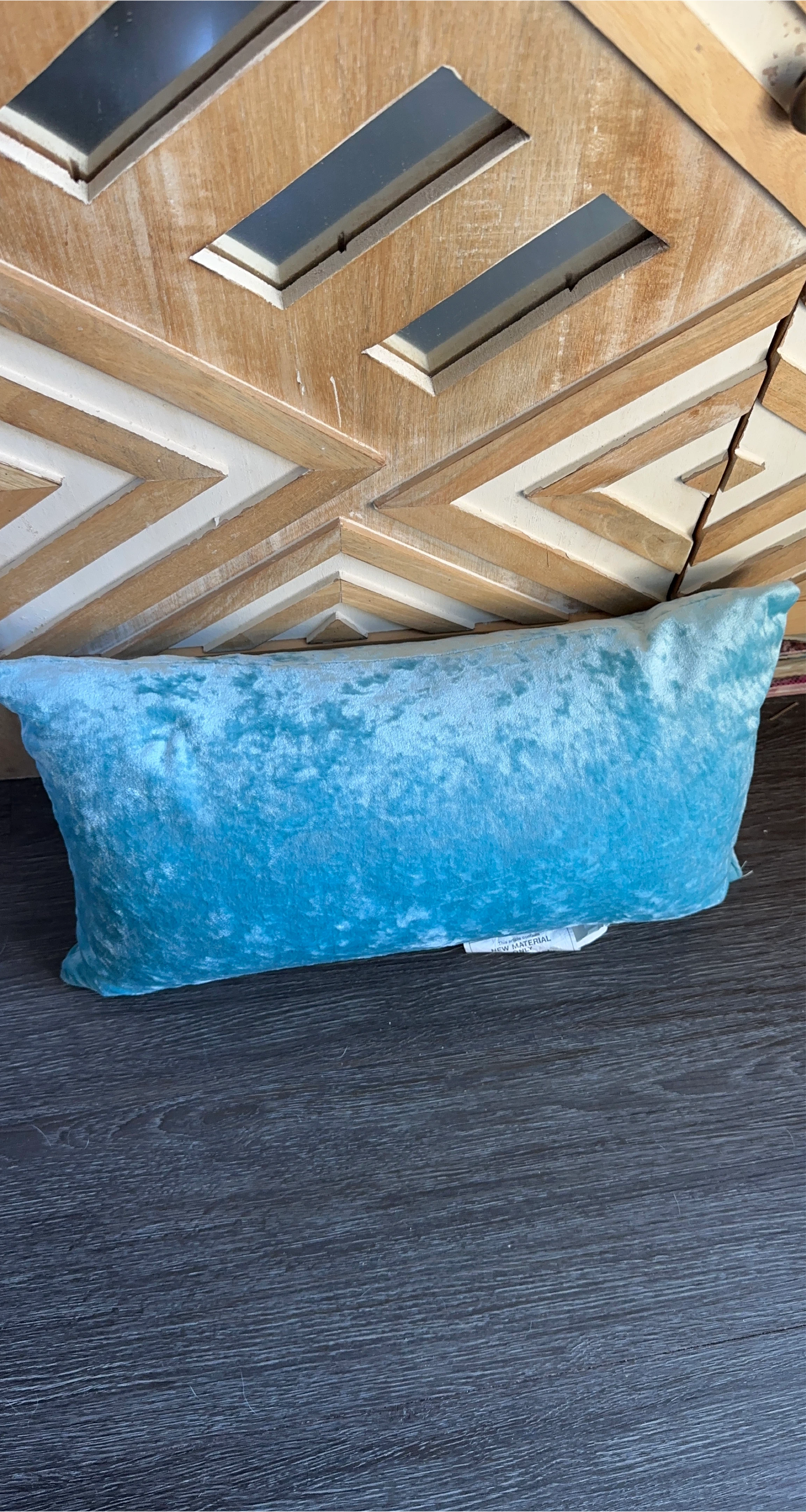 Turquoise Lumbar Throw Pillow