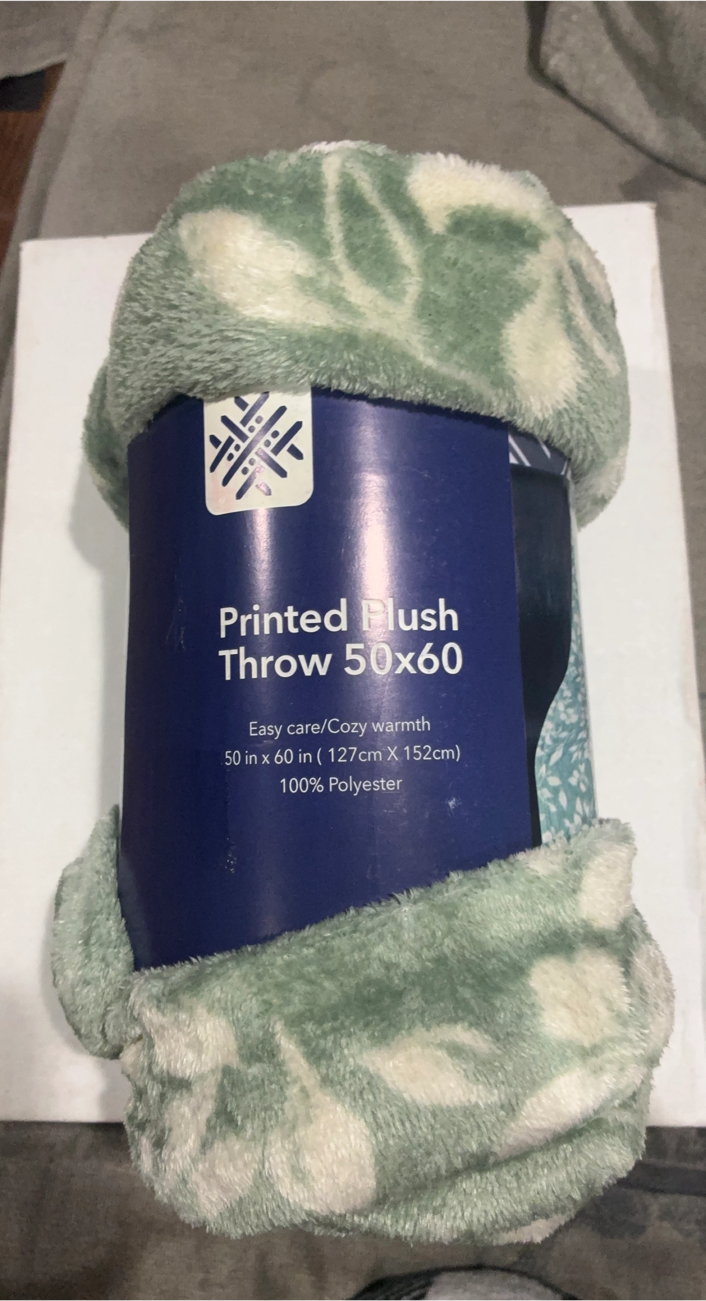 Printed Plush Throw 50x60