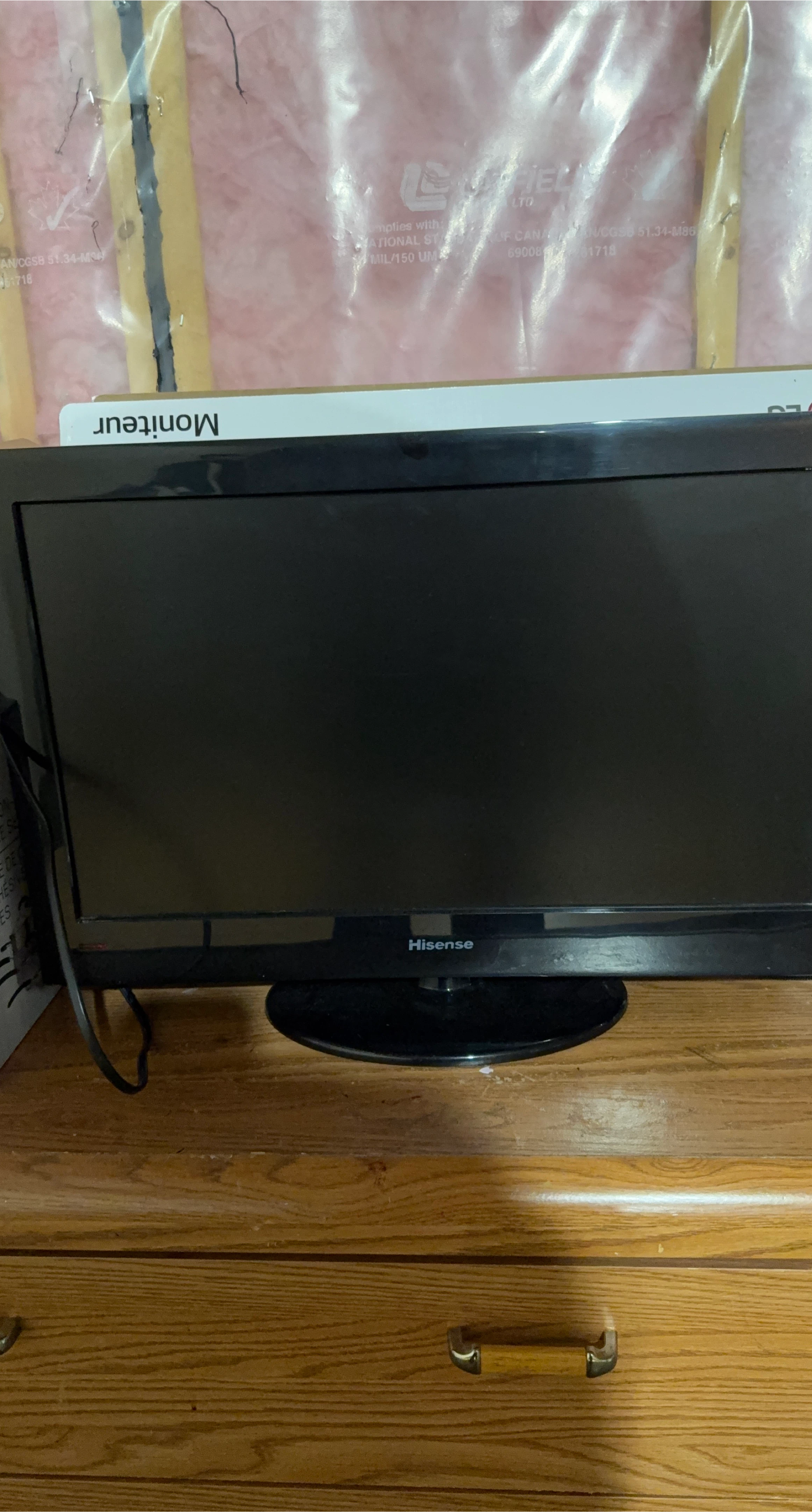 Hisense Black Flat Screen Monitor