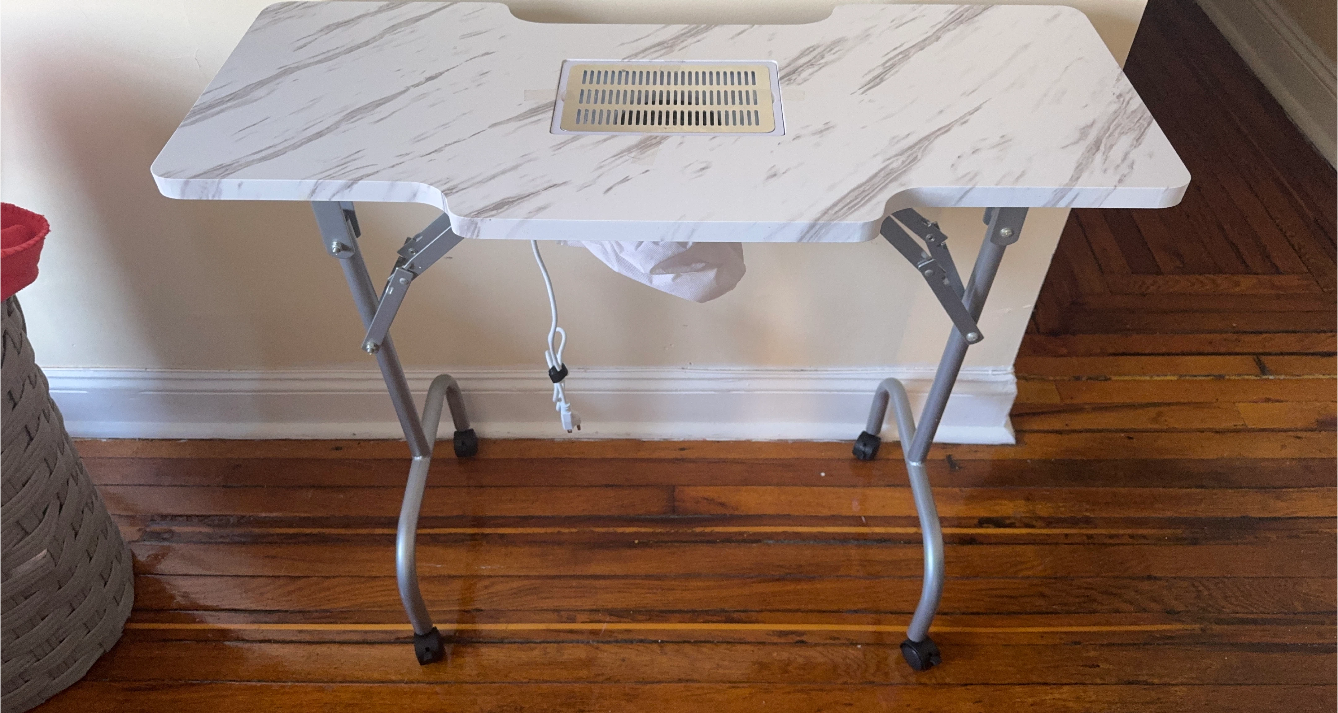 Portable Nail Tech Manicure Table with Dust Collector