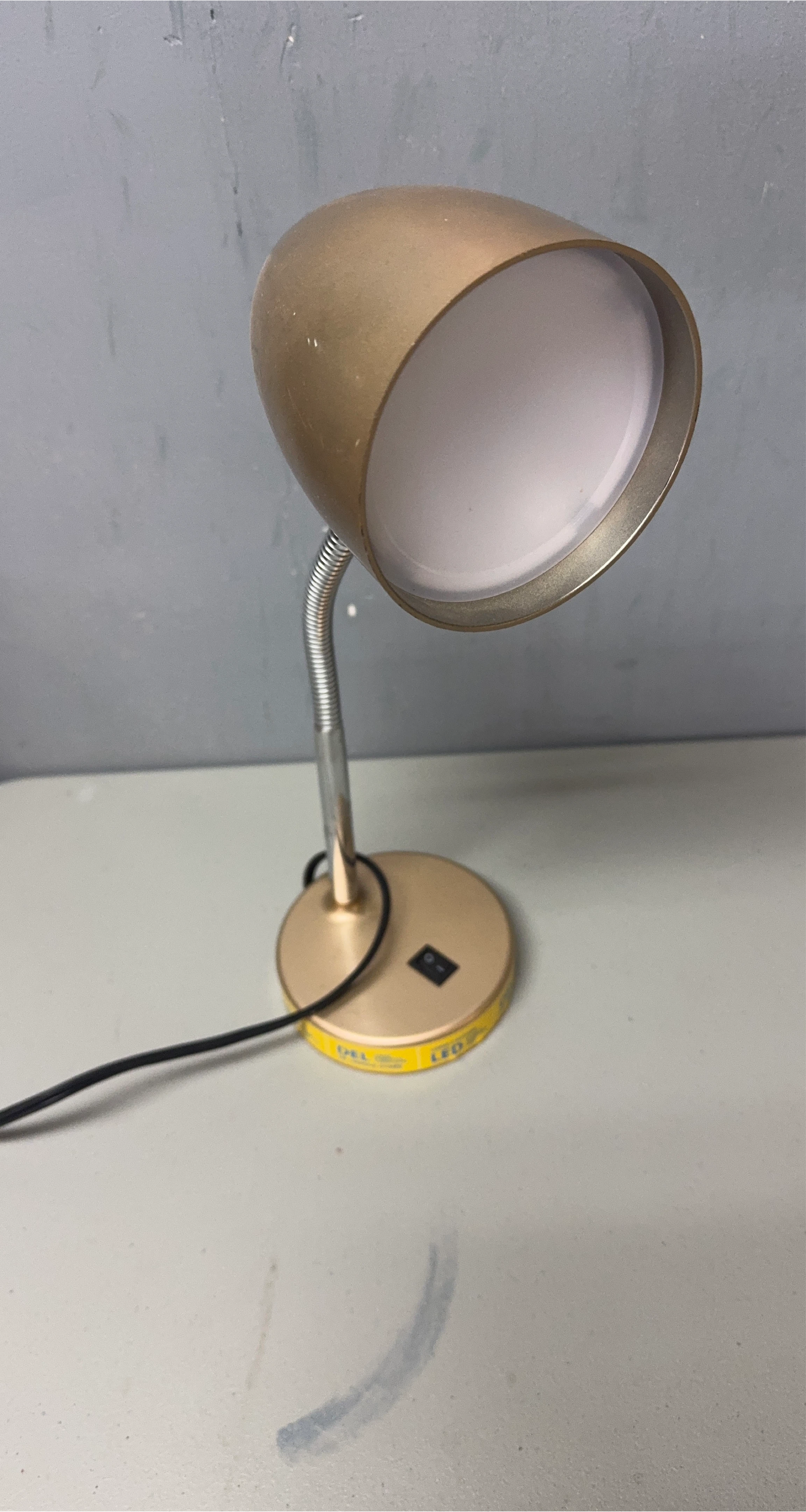 Gold Adjustable Gooseneck LED Desk Lamp