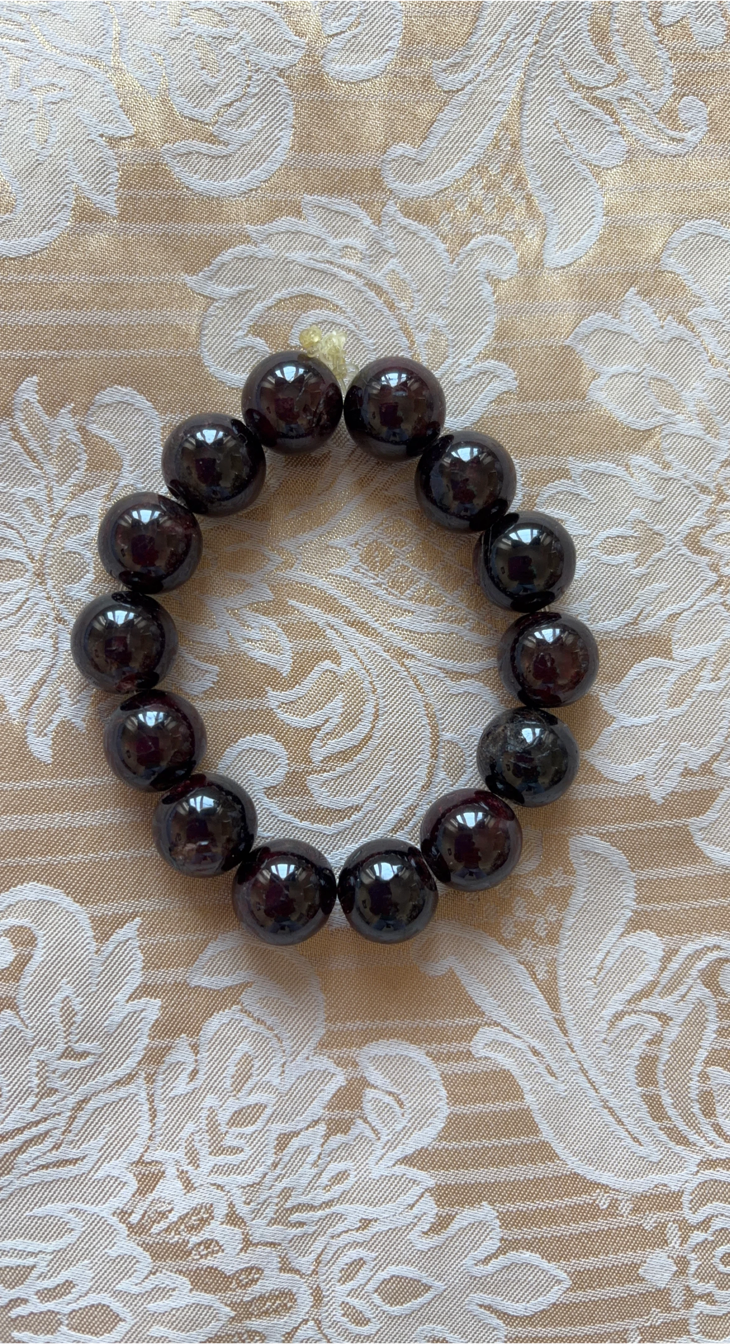Garnet Beaded Bracelet