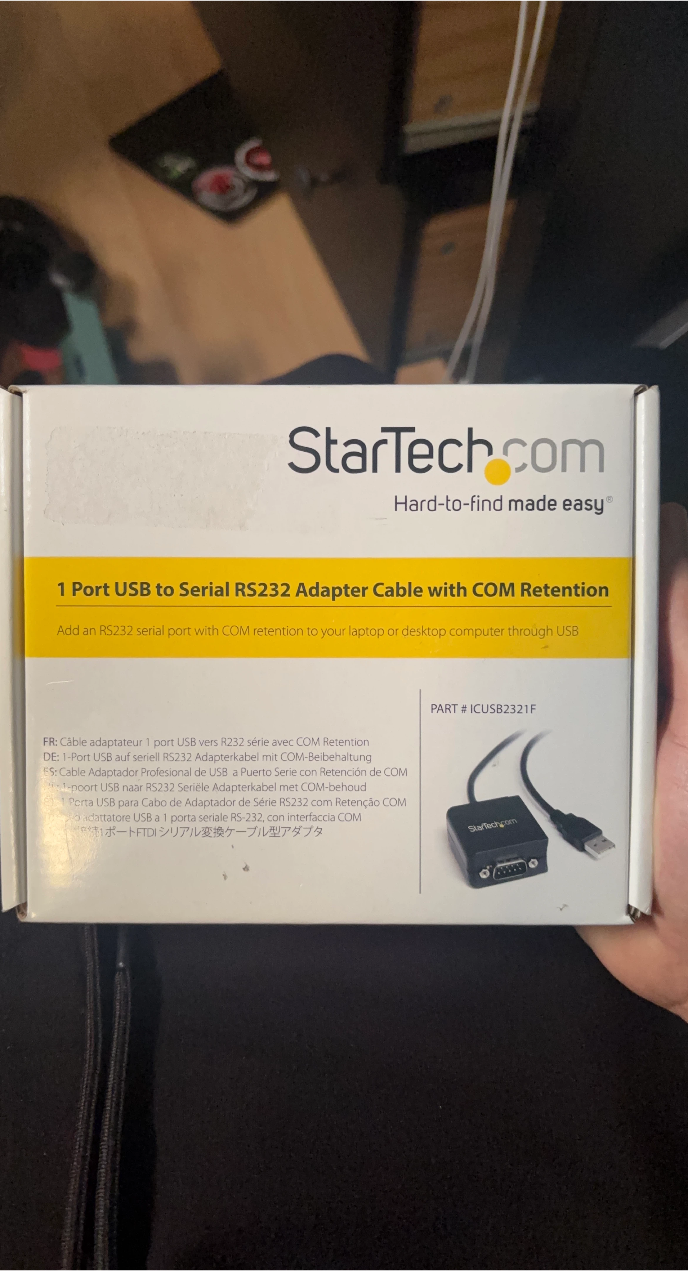 StarTech.com 1 Port USB to Serial RS232 Adapter Cable ICUSB2321F