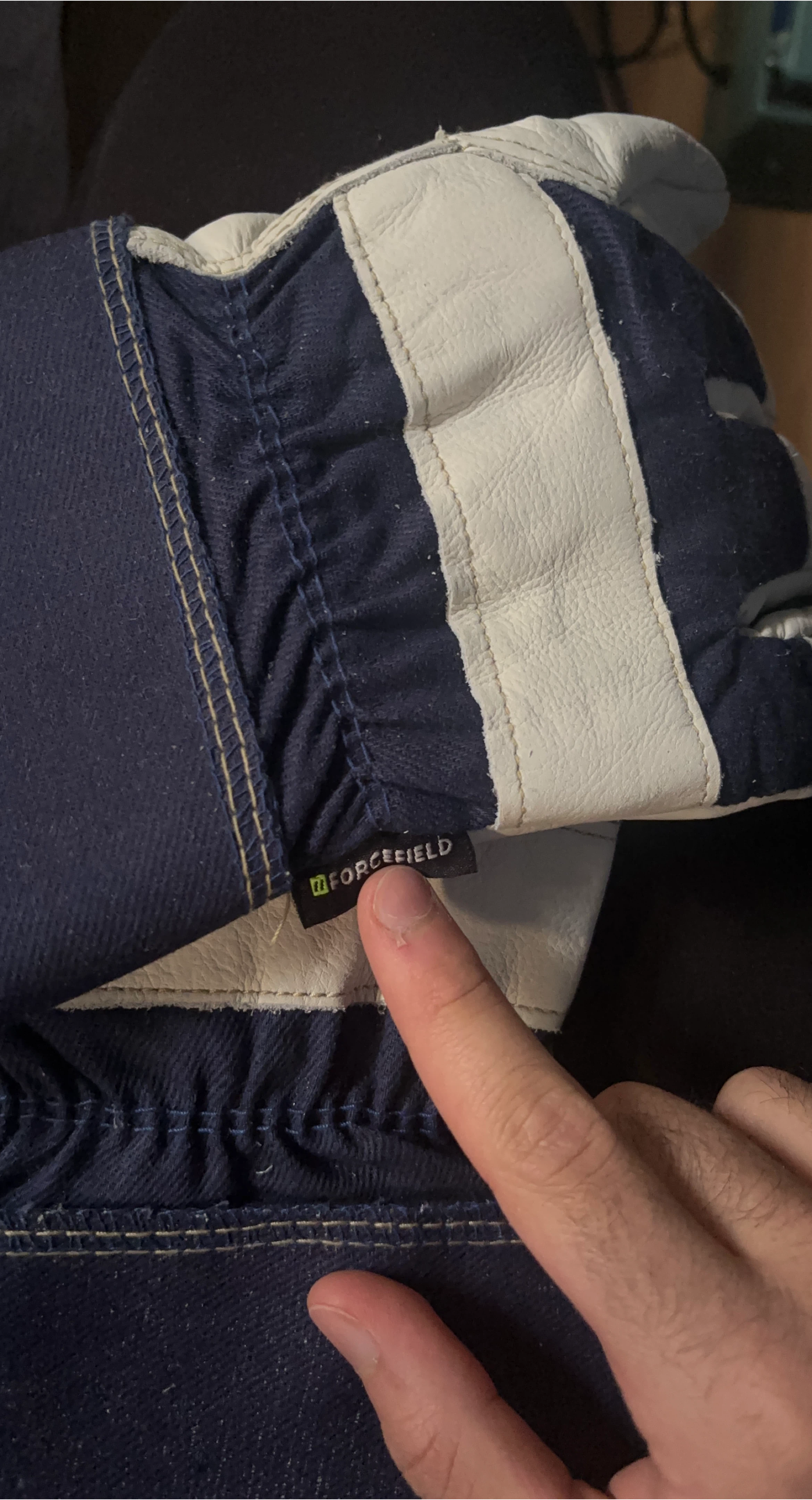 Forcefield Work Gloves - Leather and Denim
