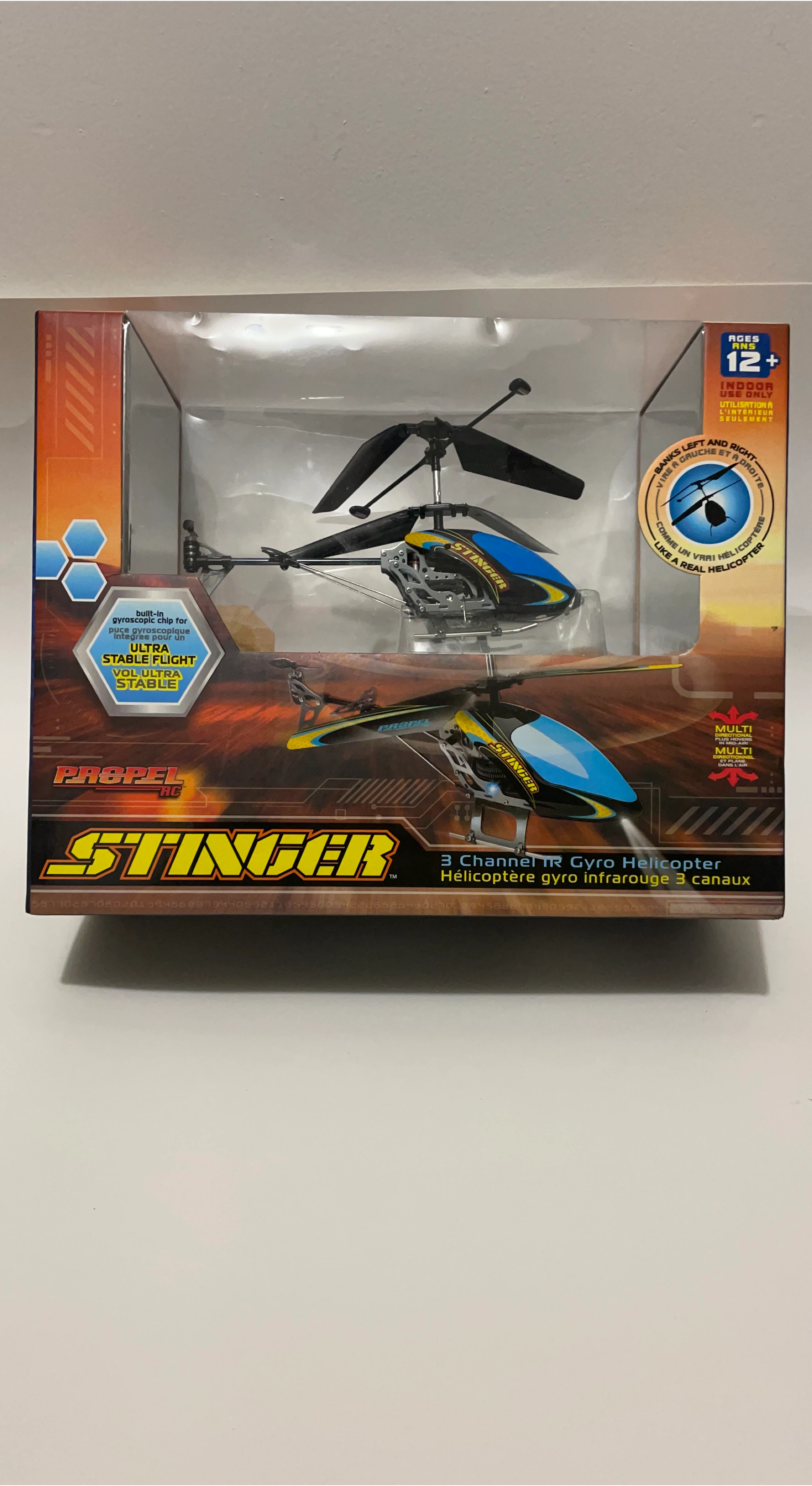 Brand New ~ Propel Stinger 3 Channel RC Gyro Helicopter
