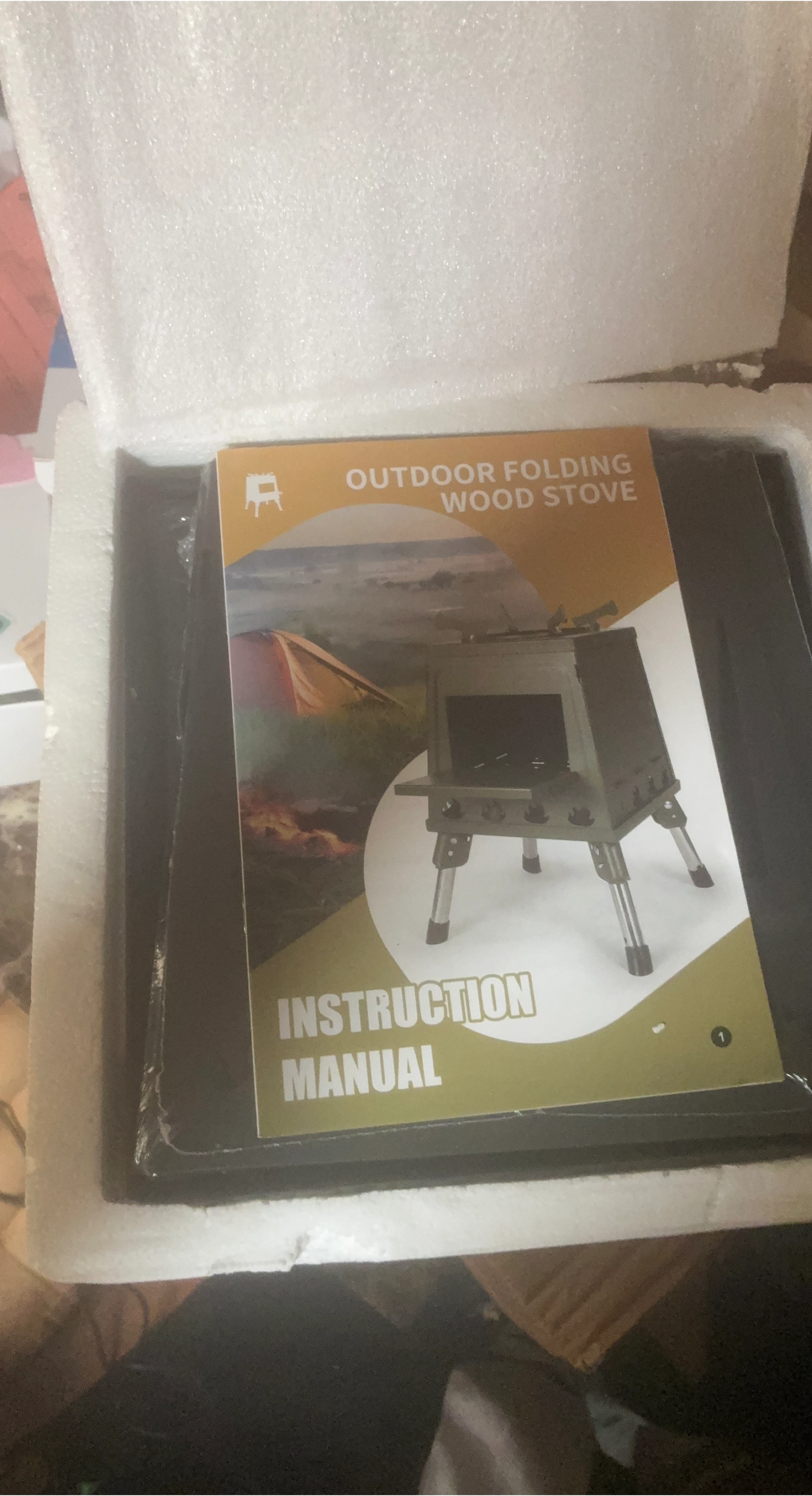JIASLING Outdoor Folding Wood Stove