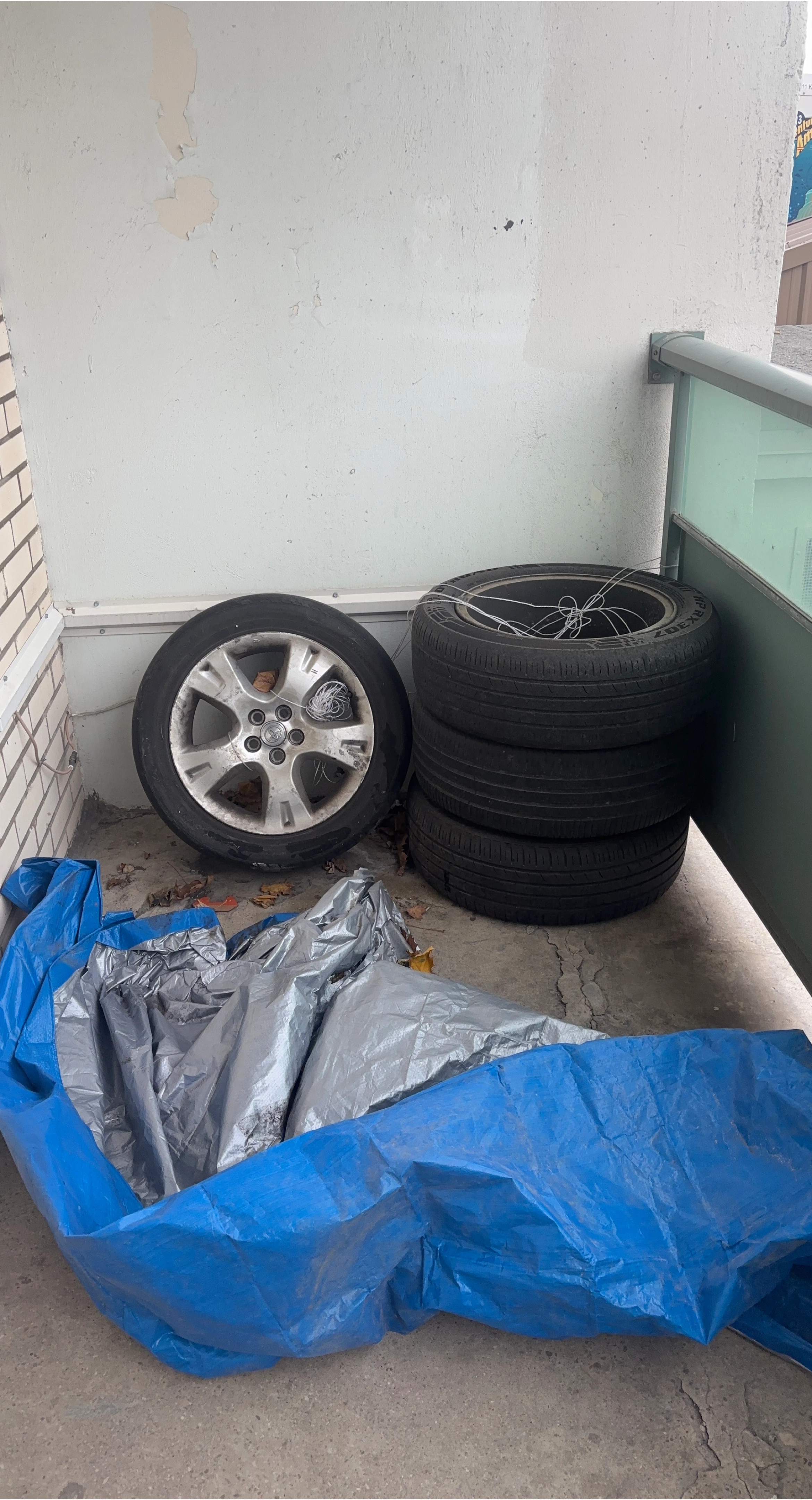 Four Used Tires with Rims