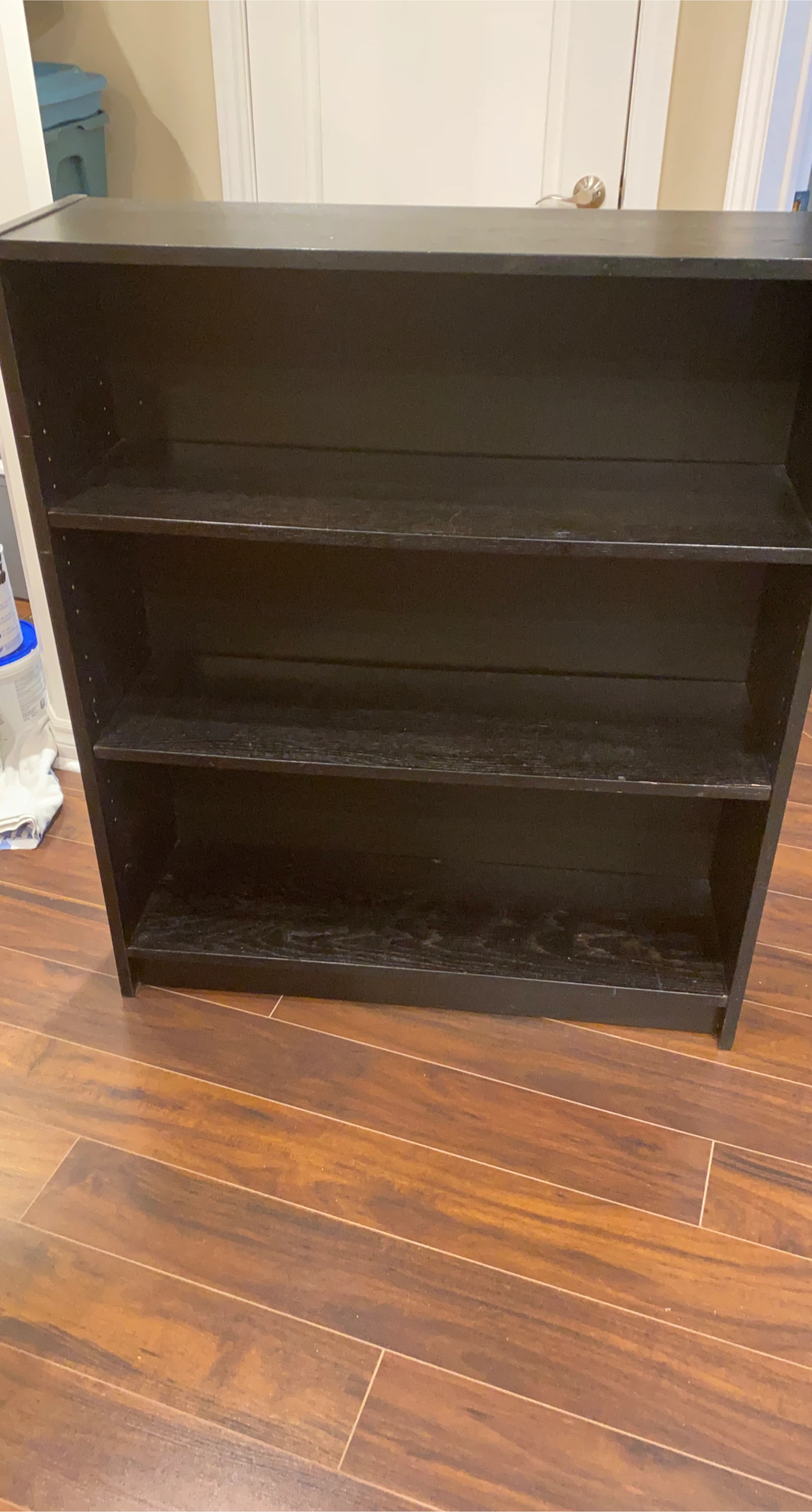 Black 3-Shelf Bookcase