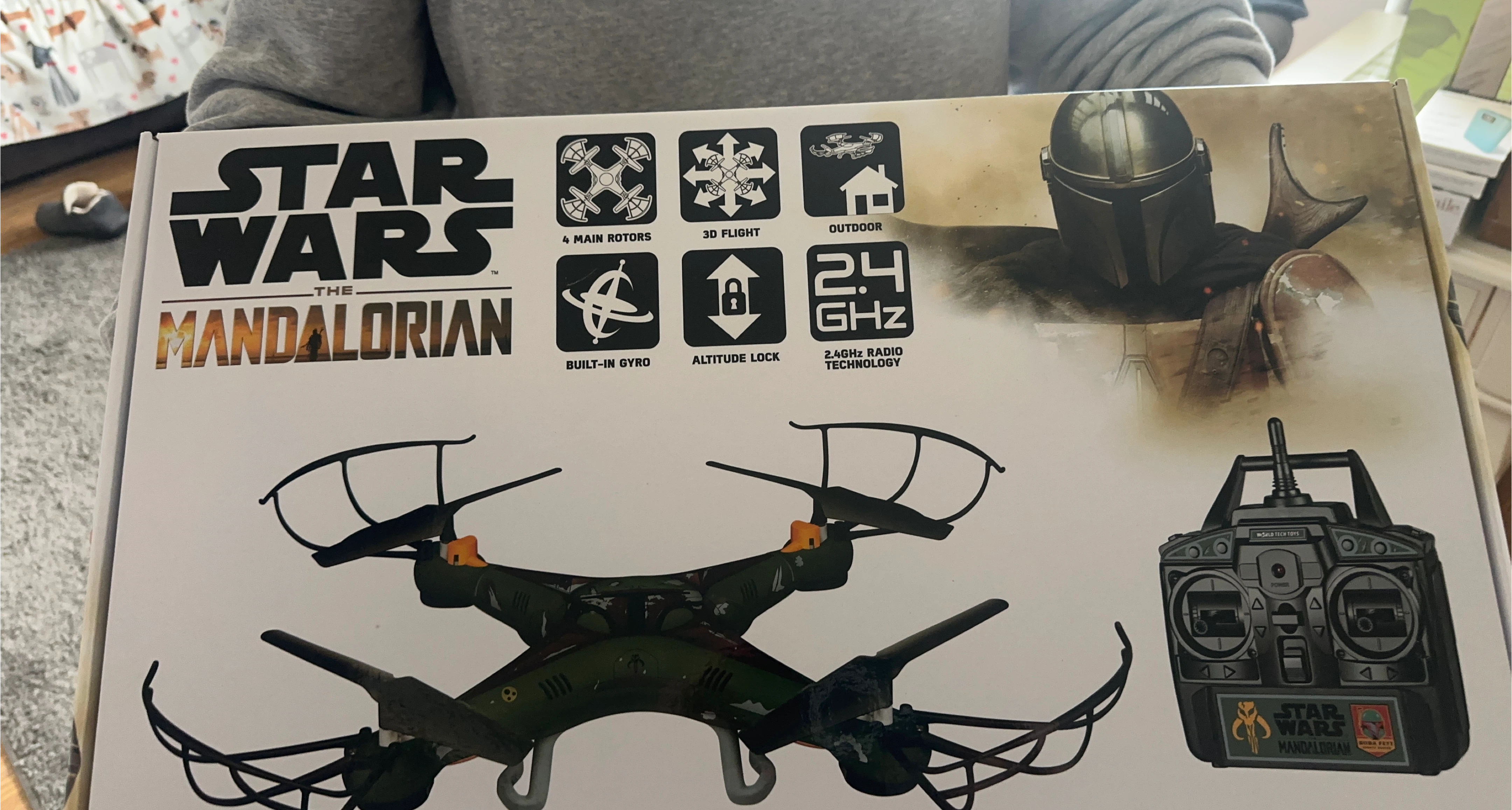 Star Wars The Mandalorian Drone with Remote