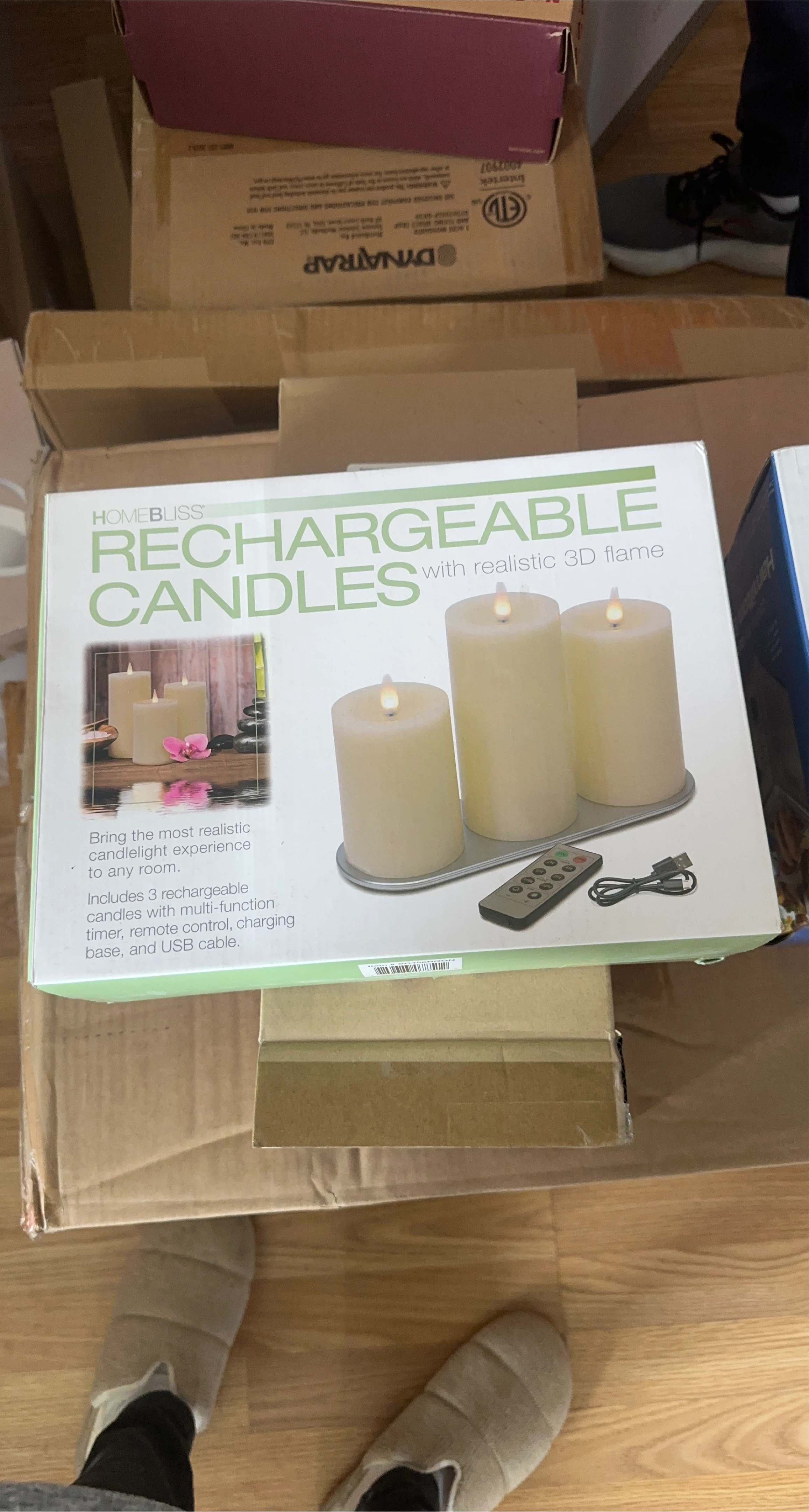 HomeBliss Rechargeable Candles with Remote