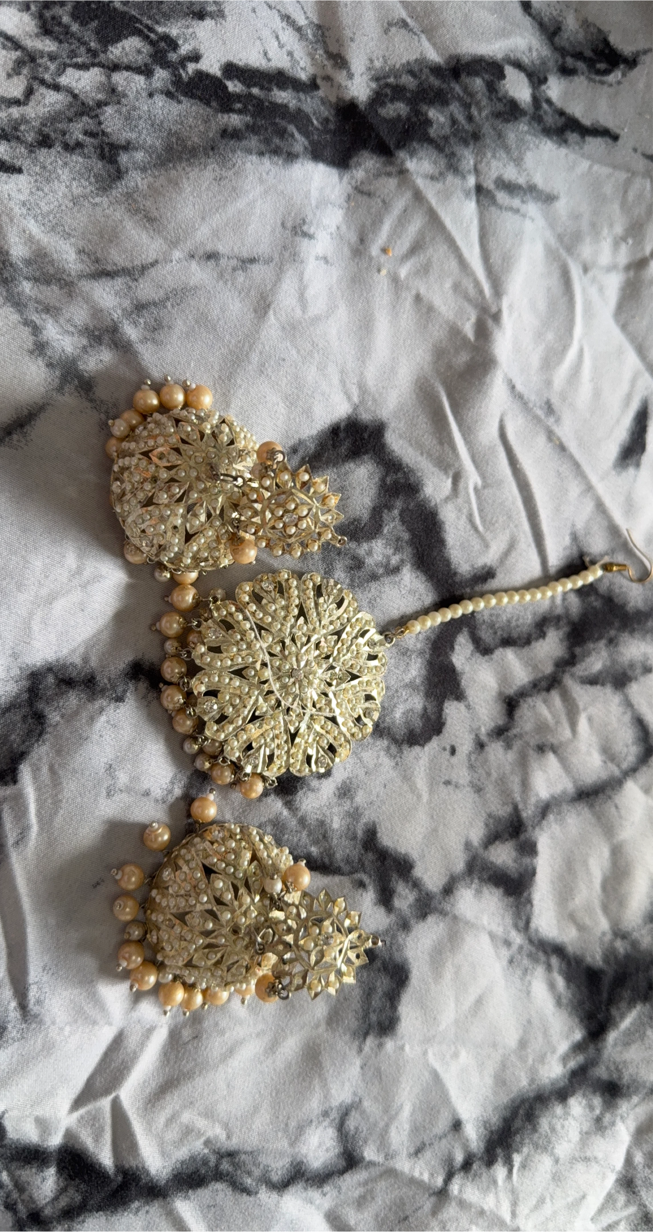 Statement Jewelry Set with Pearls