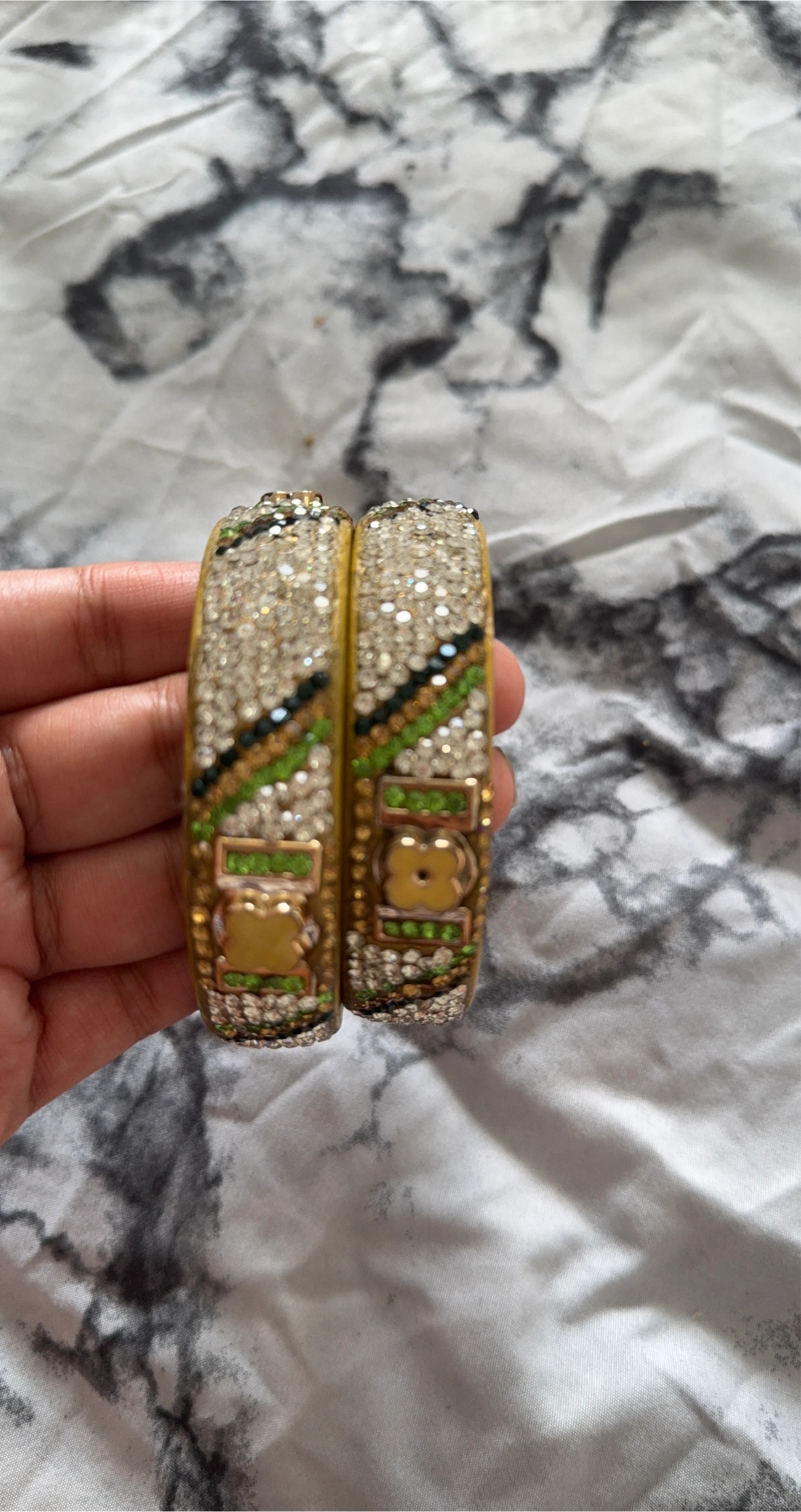Sparkly Bangle Bracelets Set