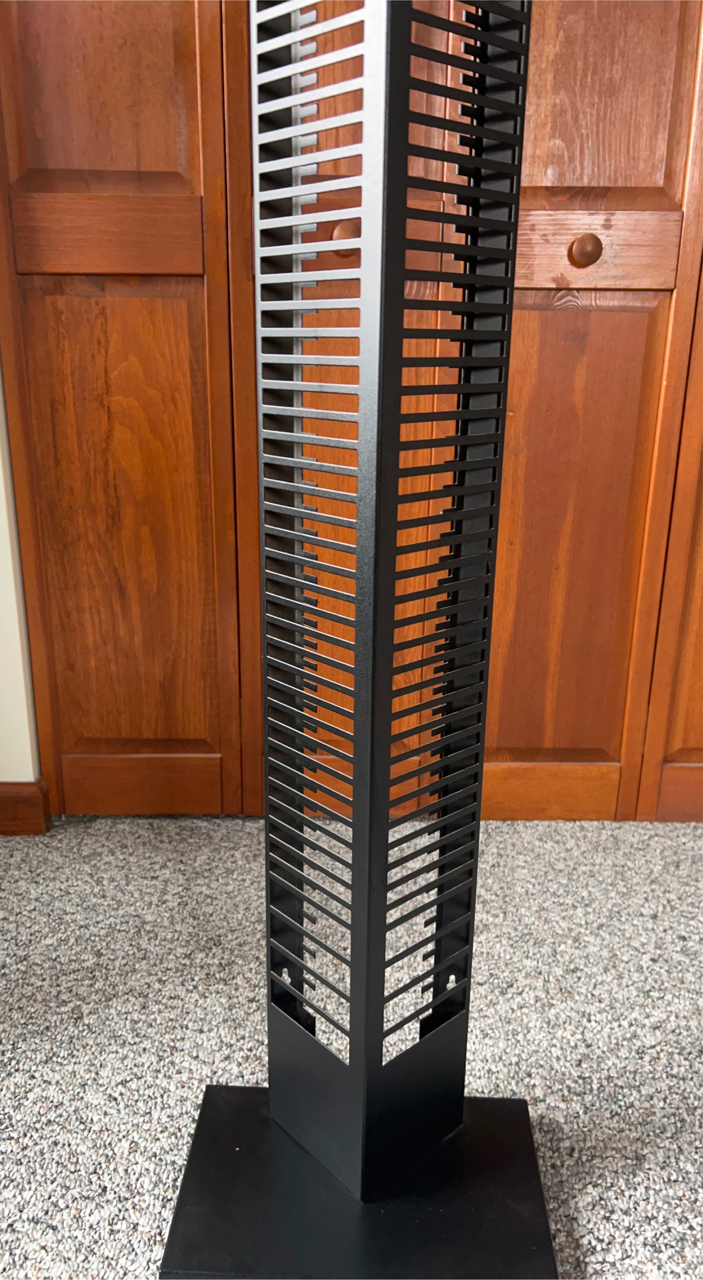 Black Metal Tower Storage Rack
