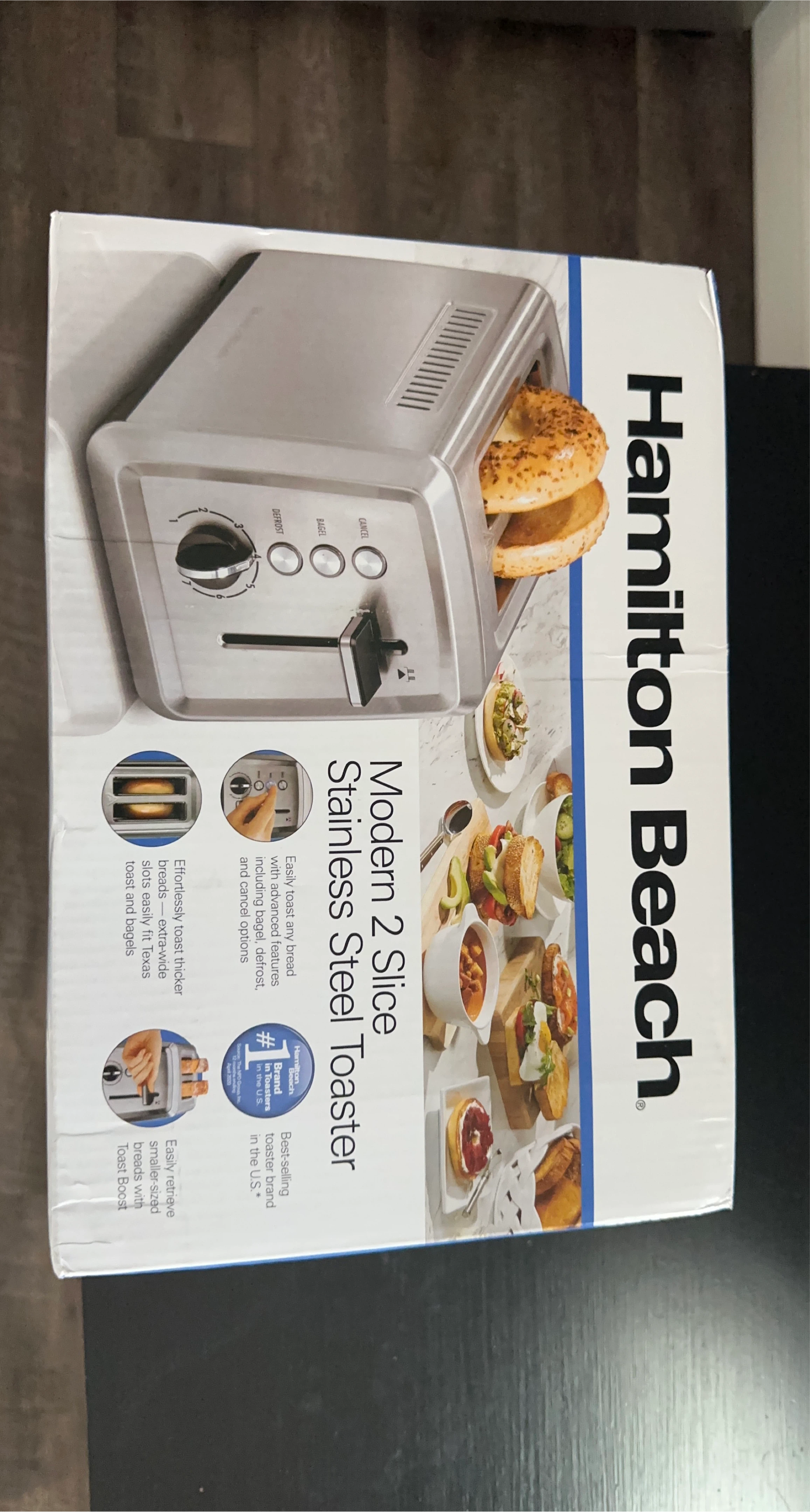 Hamilton Beach Modern 2 Slice Stainless Steel Toaster