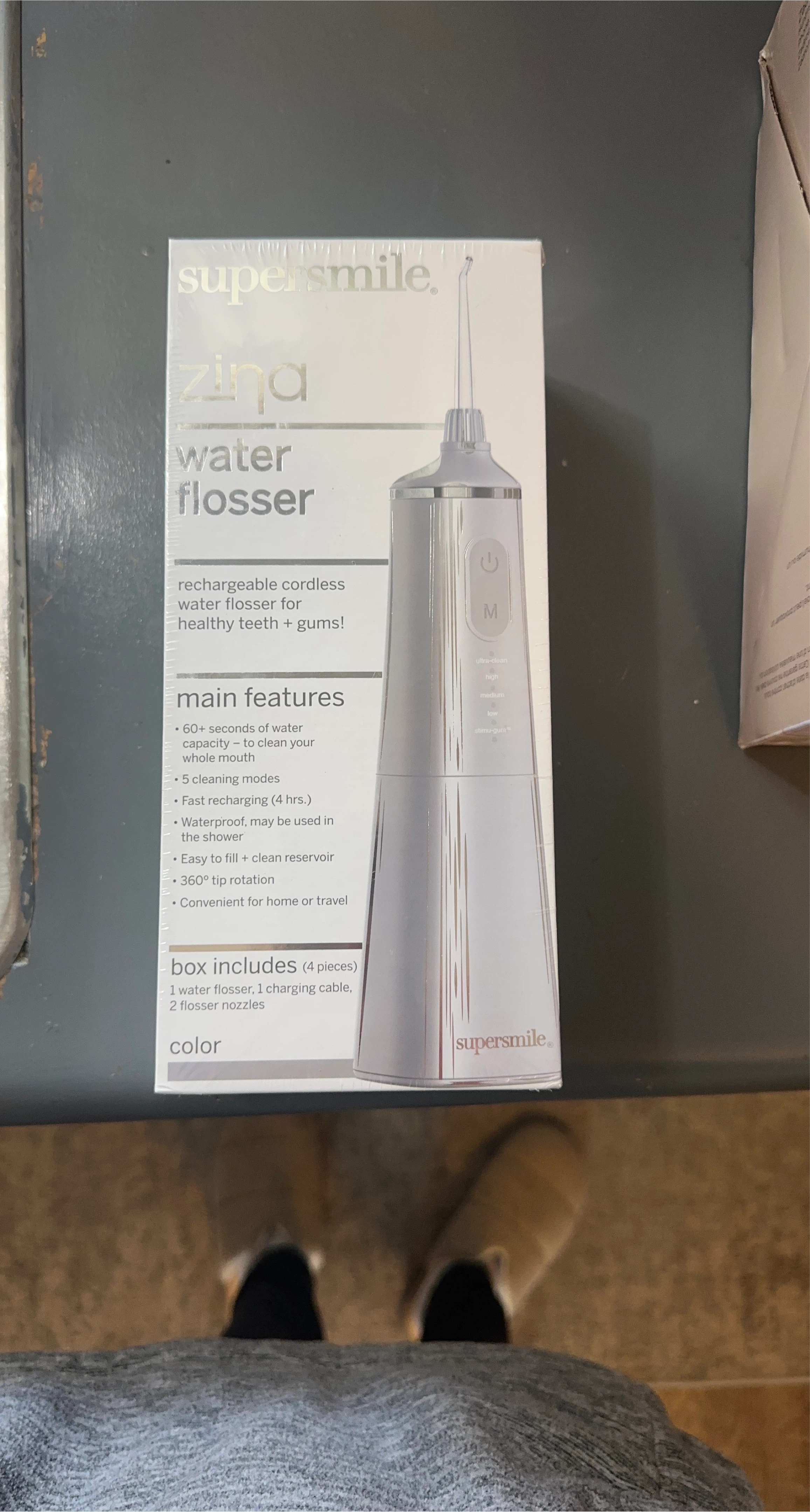 Supersmile Zina Rechargeable Cordless Water Flosser