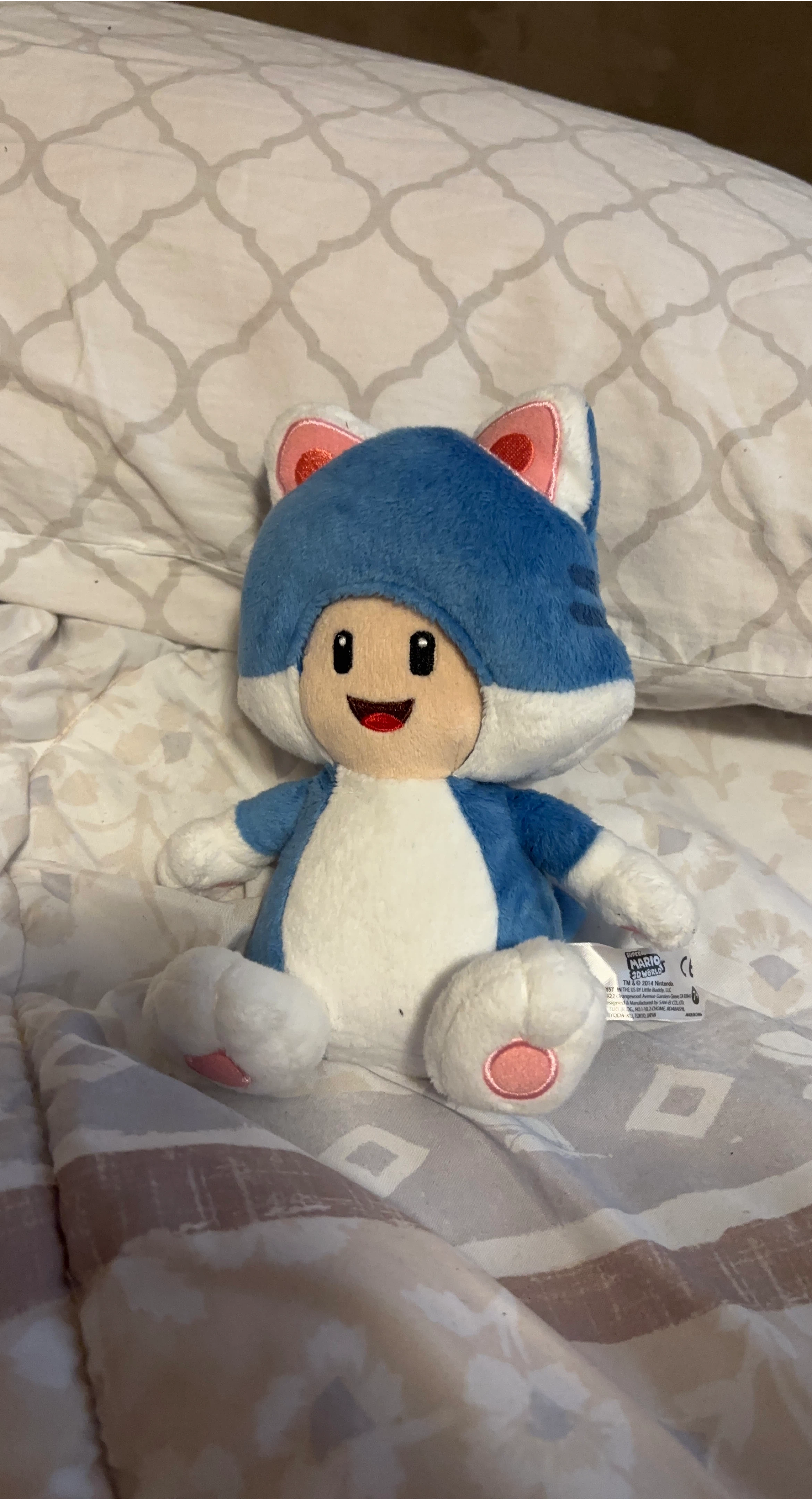 Super Mario Cat Toad Plush Toy