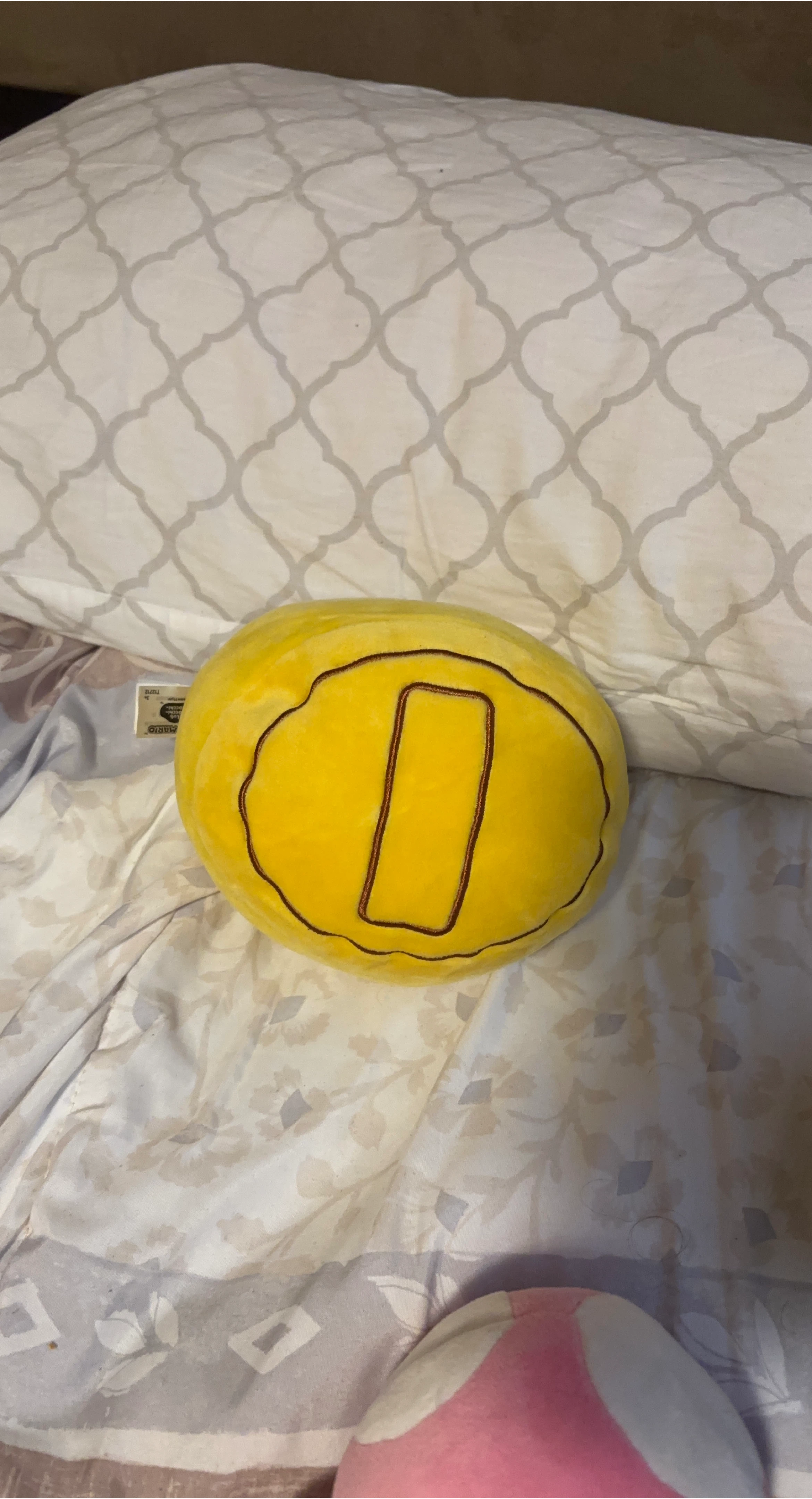 Mario Coin Plush Pillow