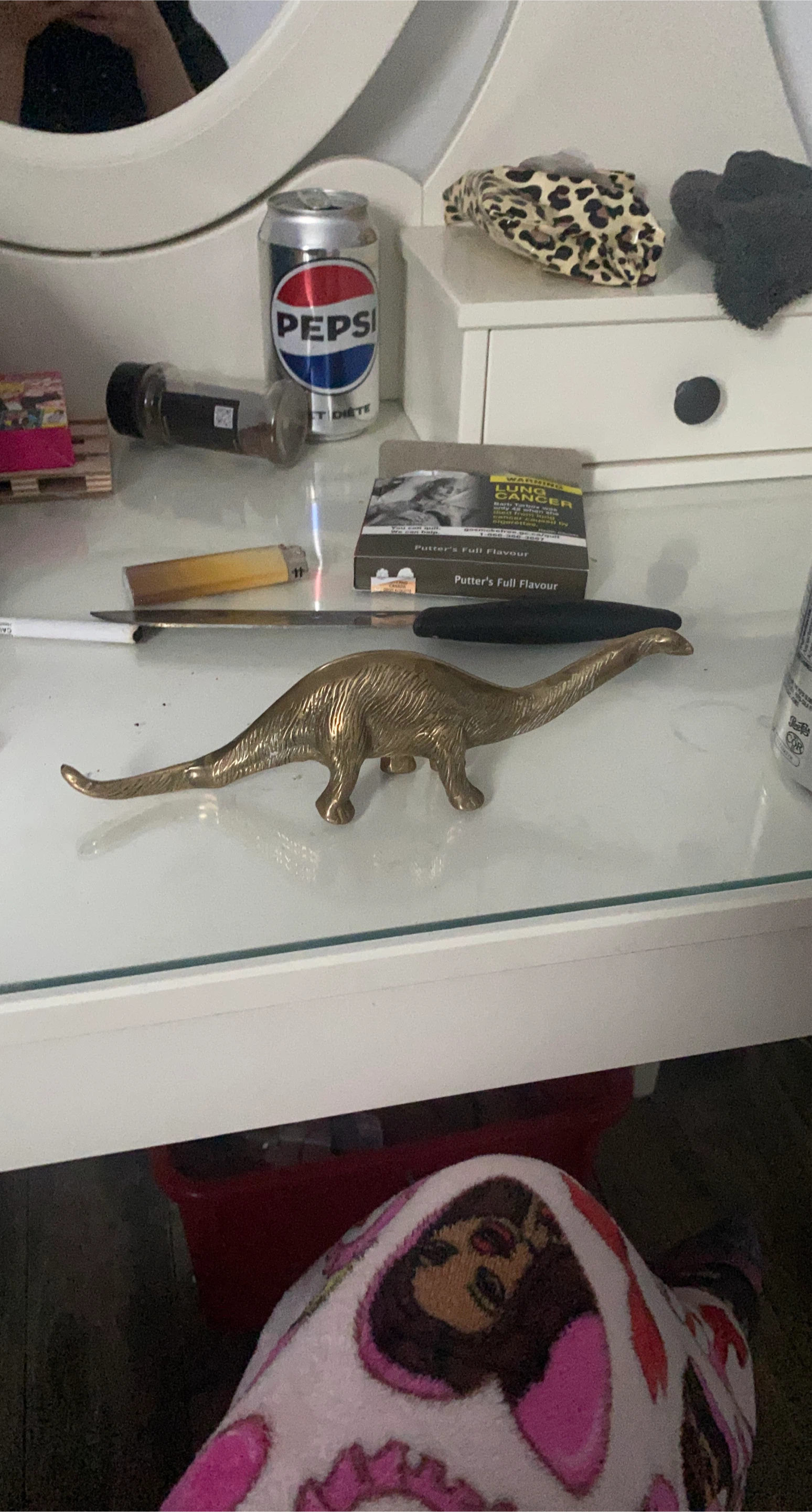 Brass Dinosaur Figurine