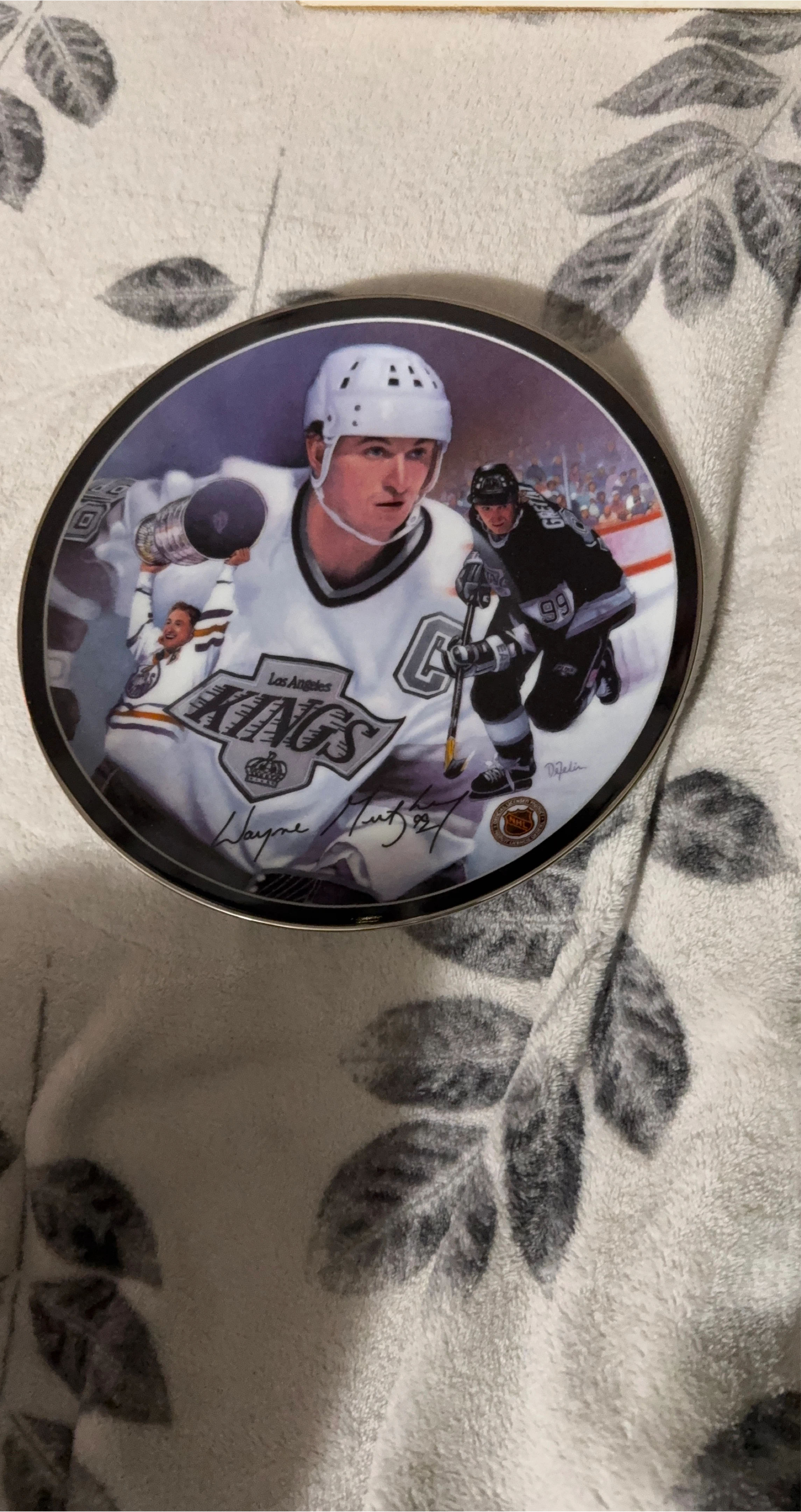 Los Angeles Kings Wayne Gretzky Commemorative Plate