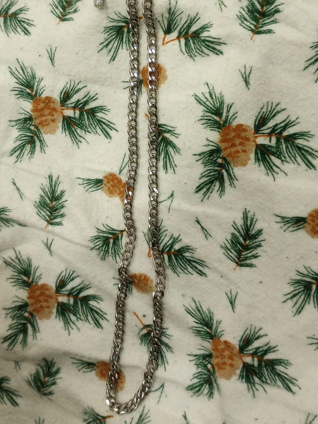 Silver Curb Chain Necklace