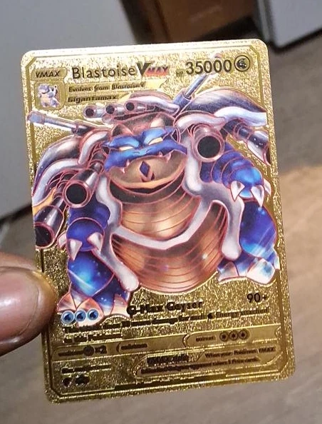 Pokemon Blastoise VMAX Gold Card