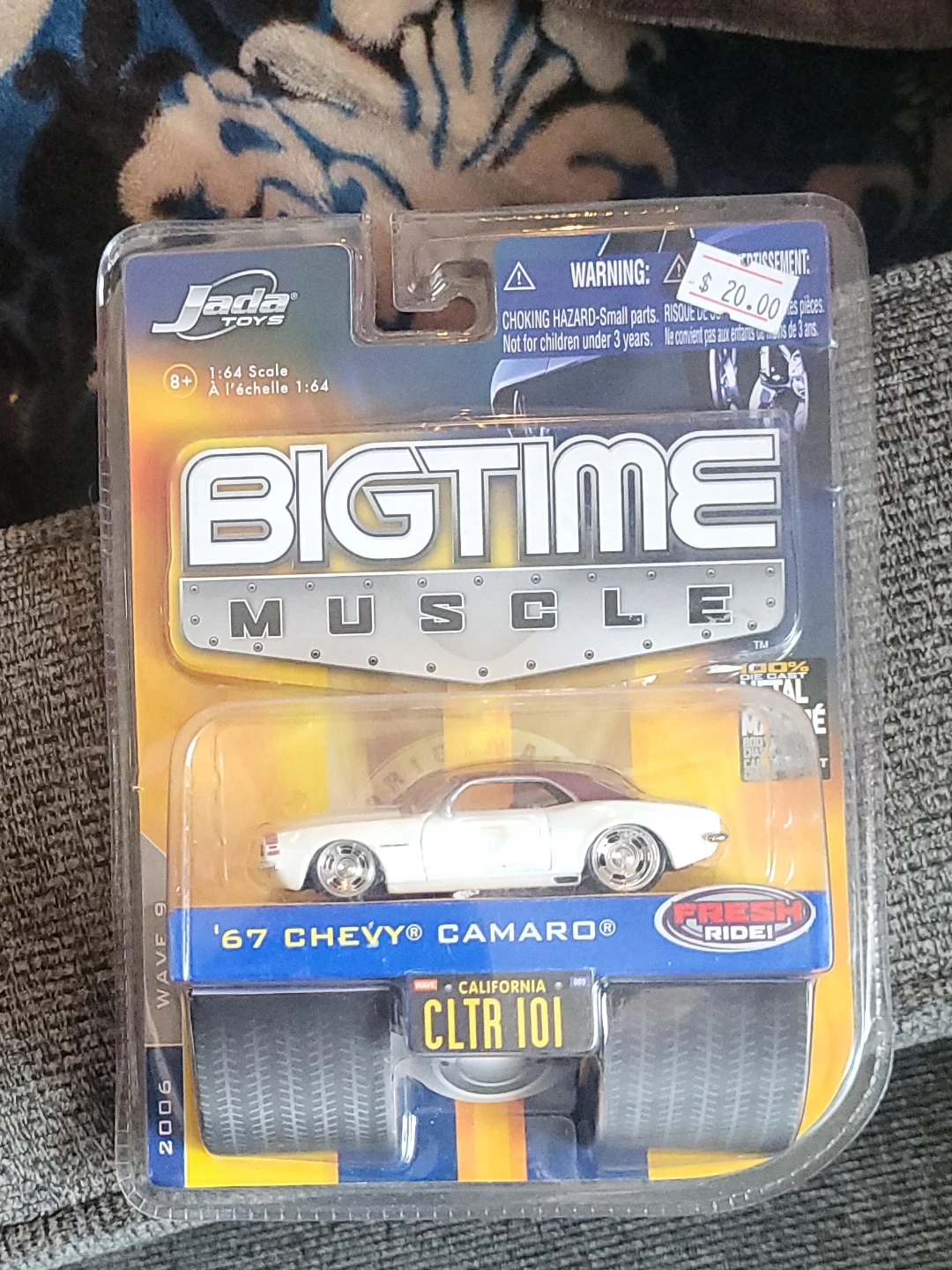 Jada Big Time Muscle '67 Chevy Camaro 1:64 Scale Die-Cast Car