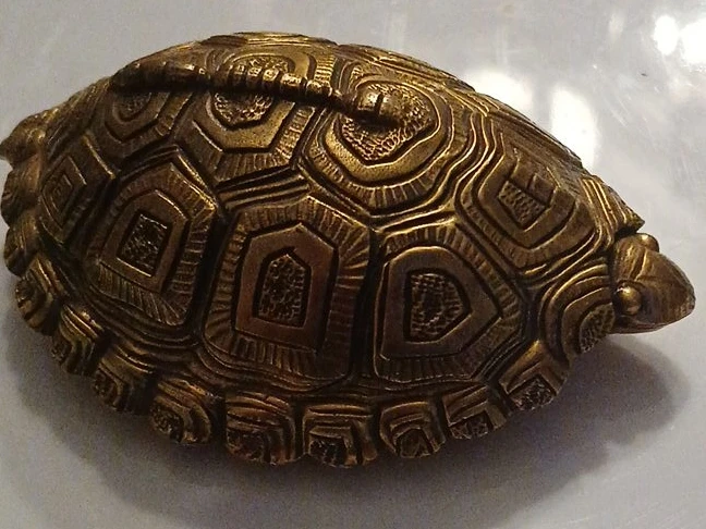 Decorative Brass Tortoise Shell paper weight