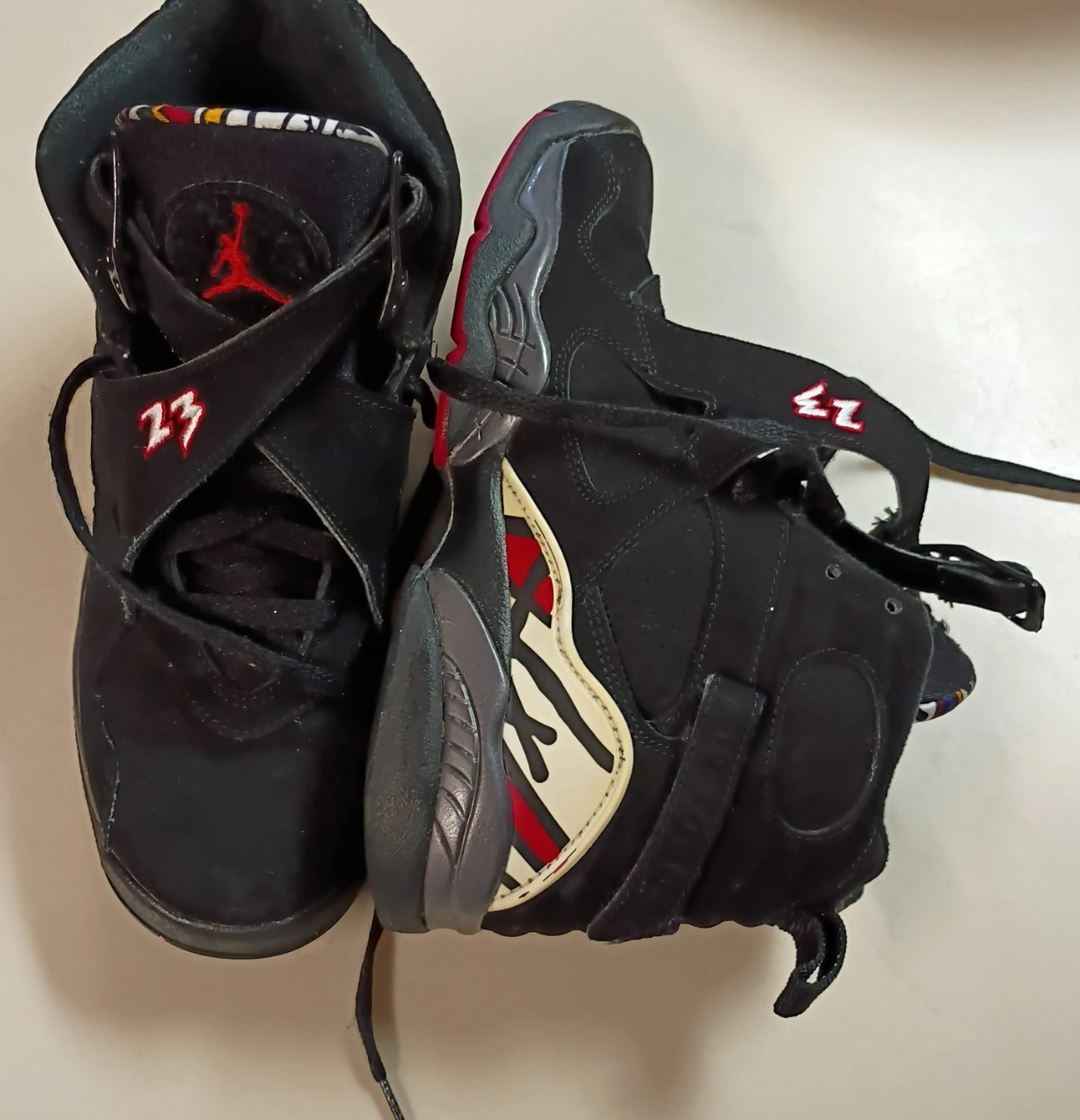 Air Jordan 8 Retro "Playoffs" Black Red Size 8 Mens