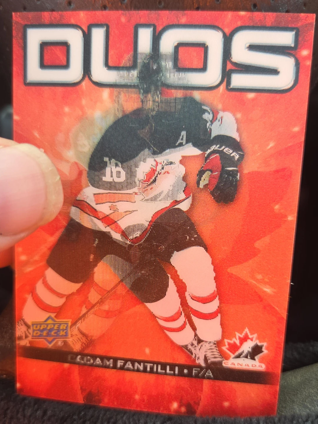 Upper Deck DUOS Adam Fantilli / conner bedard