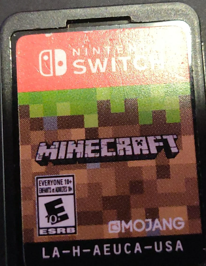 Minecraft Nintendo Switch Game Cartridge