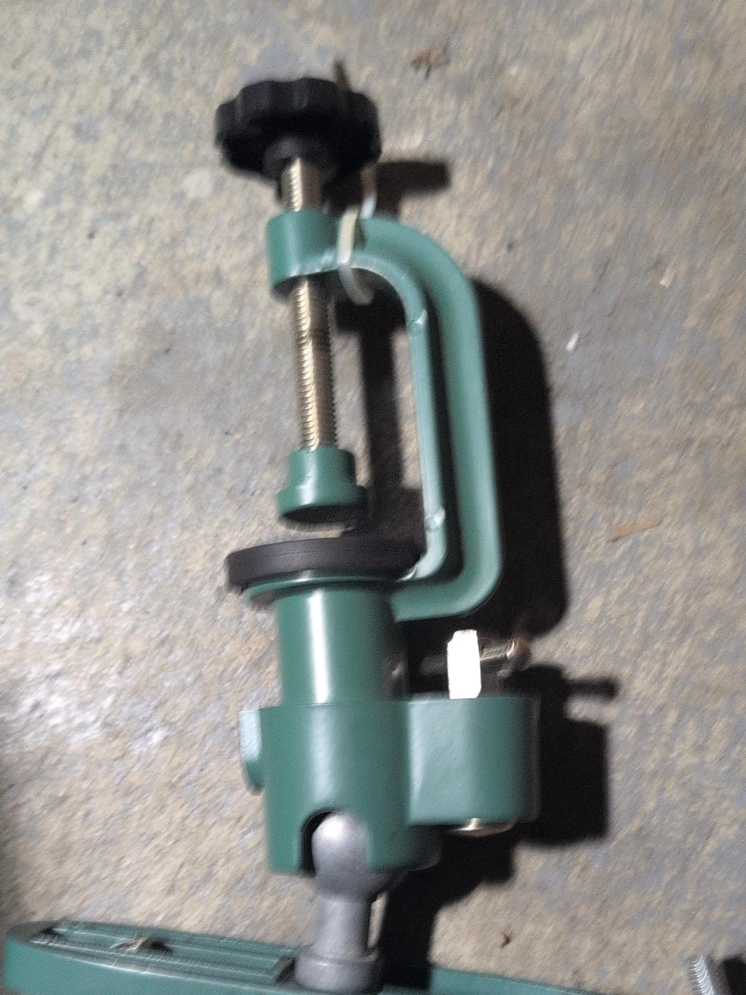 Green Metal Clamp Holder