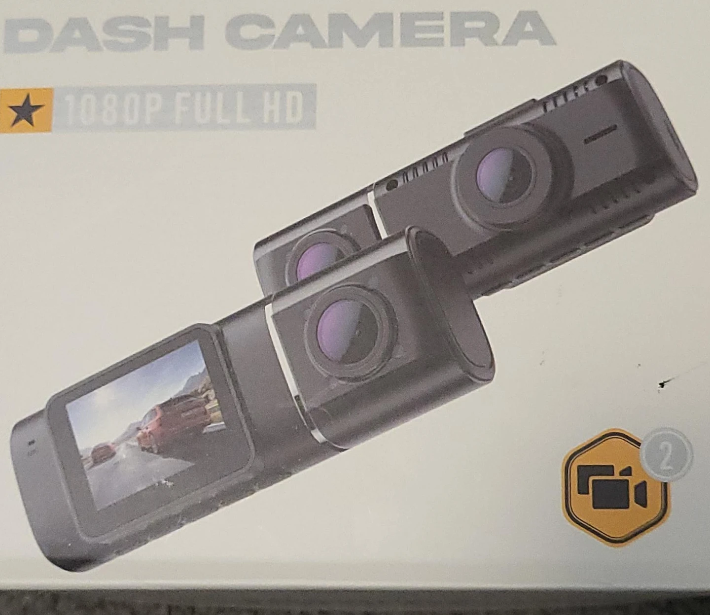 Dual 1080p FHD Dash Camera with Parking Monitor