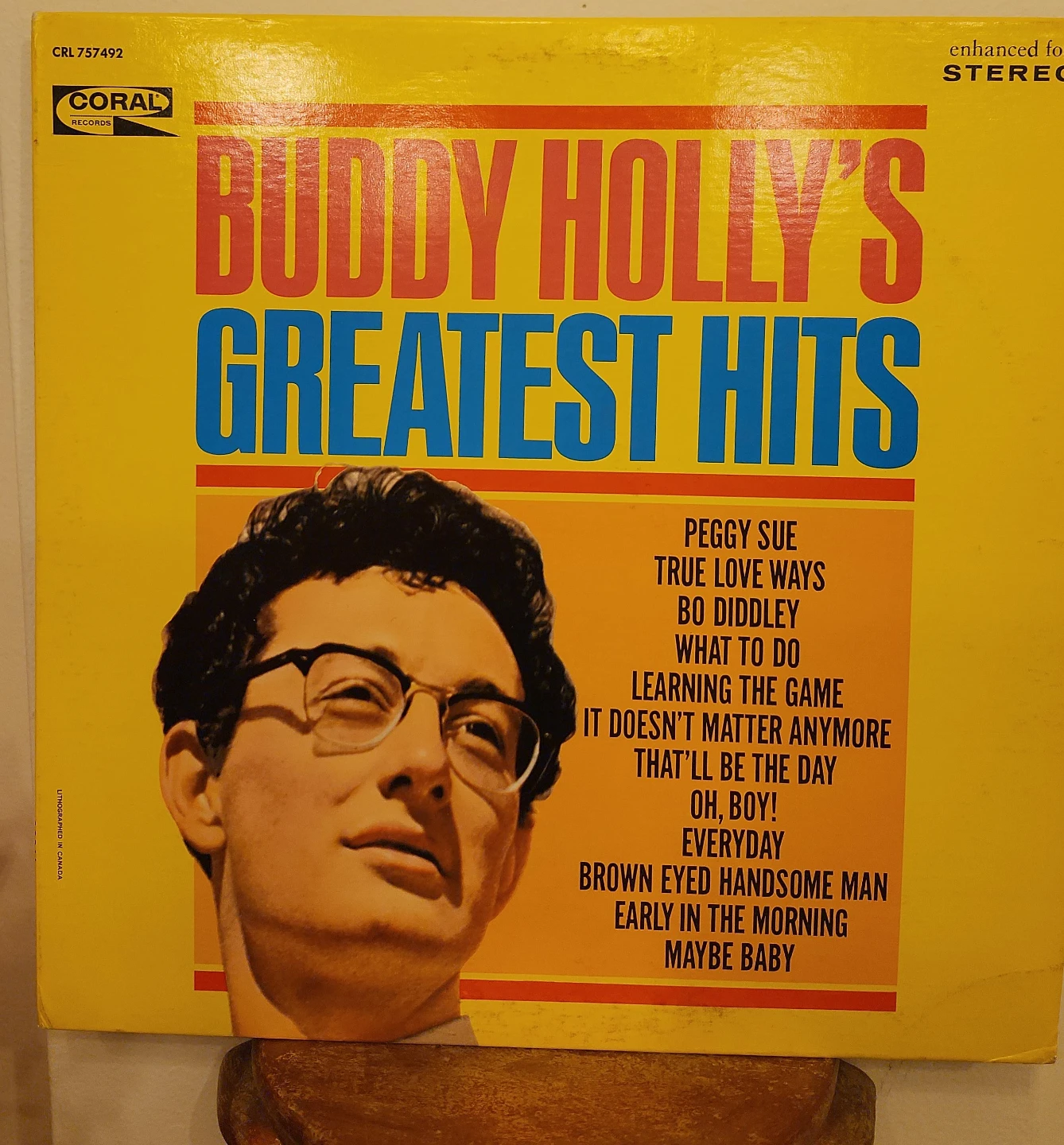Buddy Holly's Greatest Hits Vinyl Record