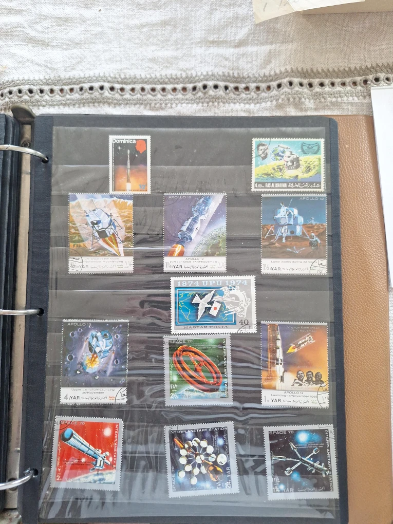 Space and Apollo 12 Themed Stamp Collection