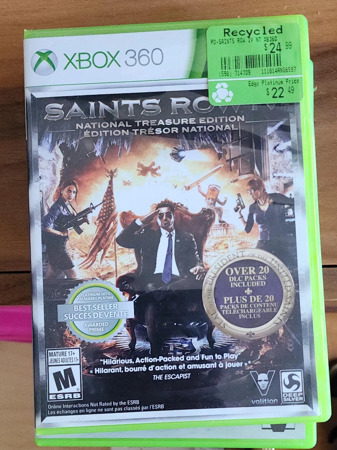 Saints Row IV National Treasure Edition Xbox 360