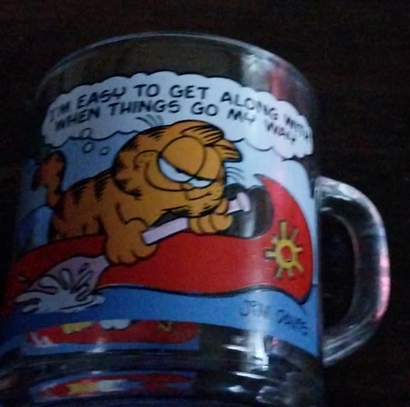 McDonald's Garfield Glass Mug 1978 🏆